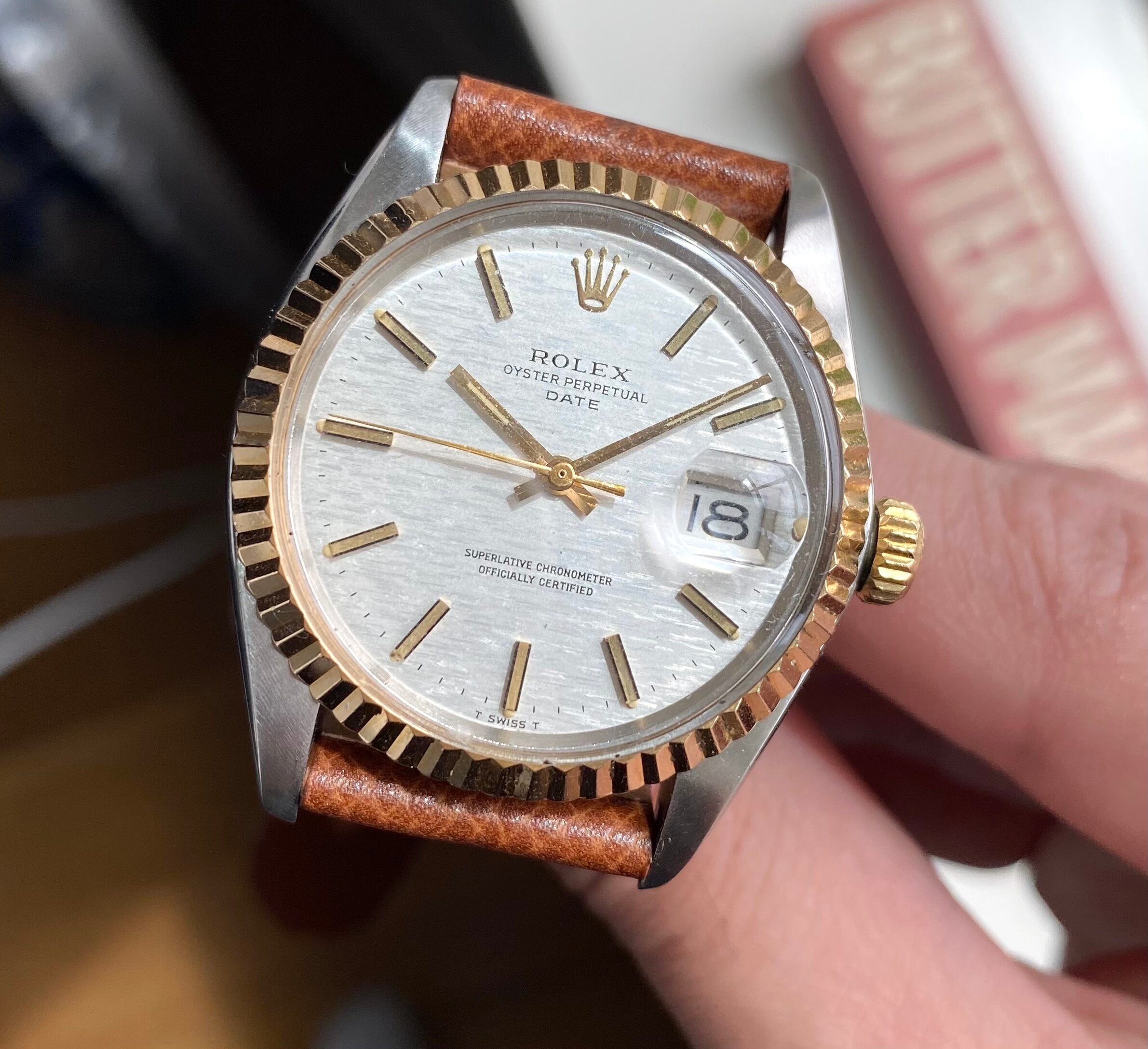 Rolex Oyster Perpetual ref. 1500 — "Mosaic" Dial