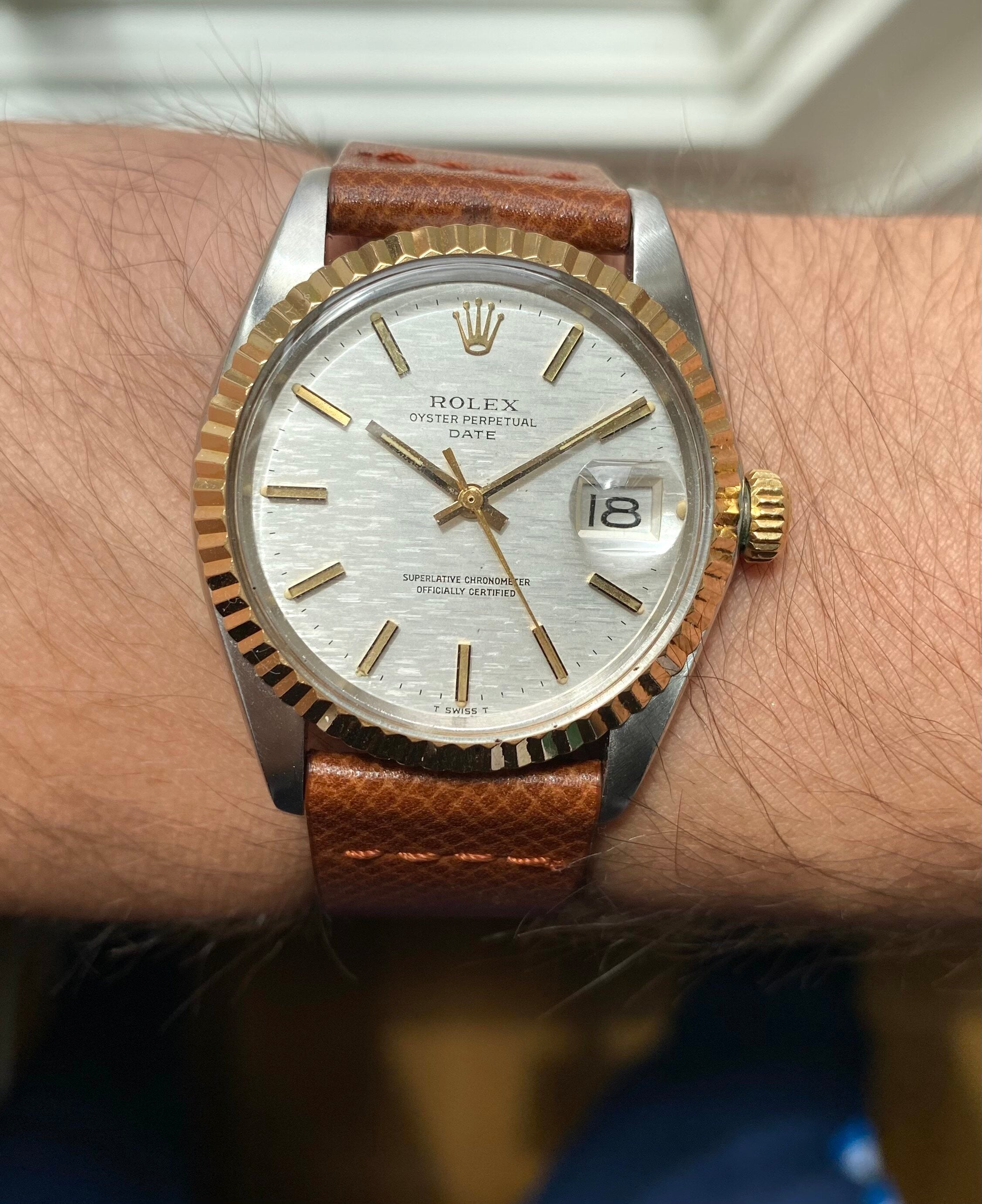 Rolex Oyster Perpetual ref. 1500 — "Mosaic" Dial