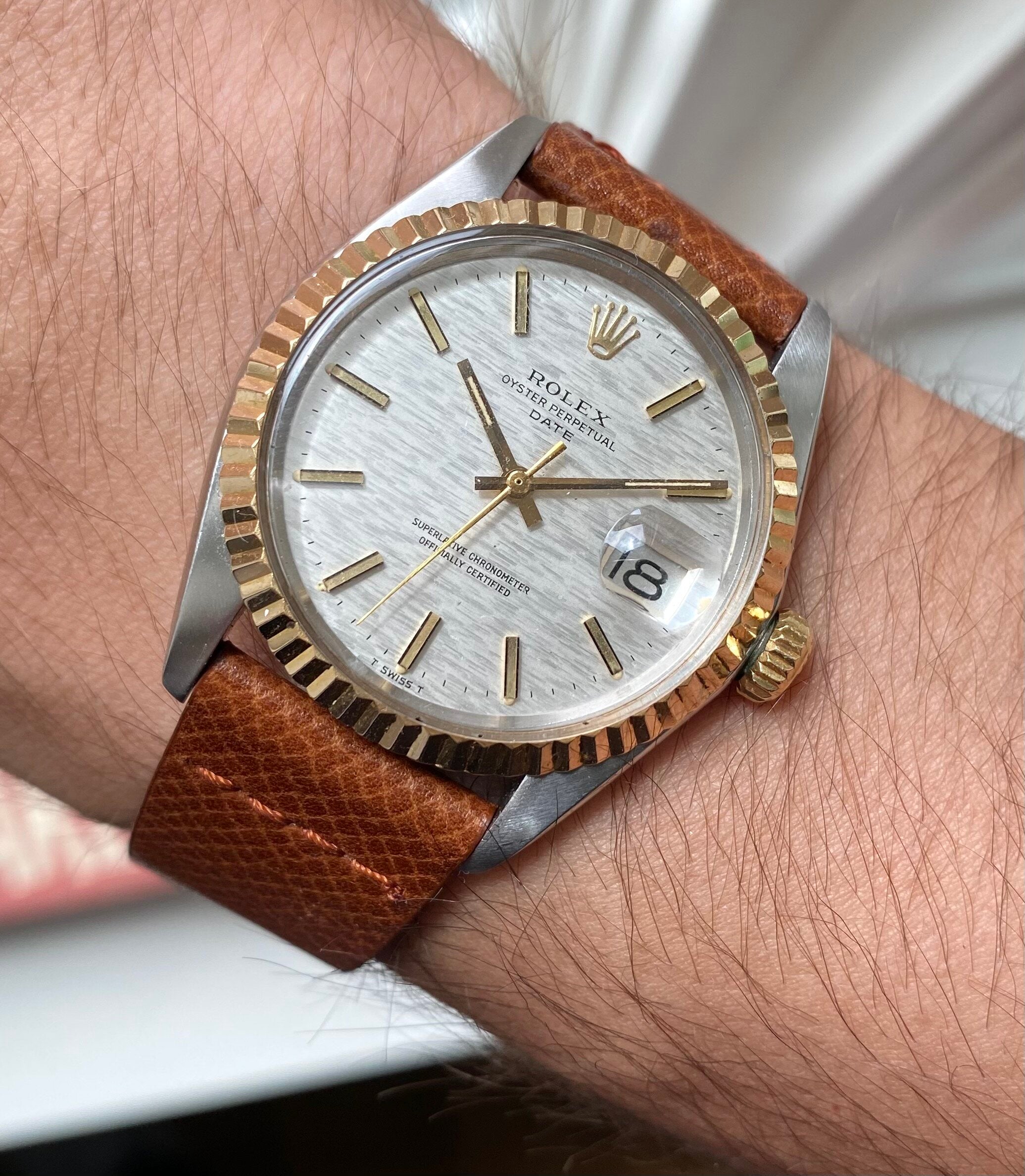 Rolex Oyster Perpetual ref. 1500 — "Mosaic" Dial