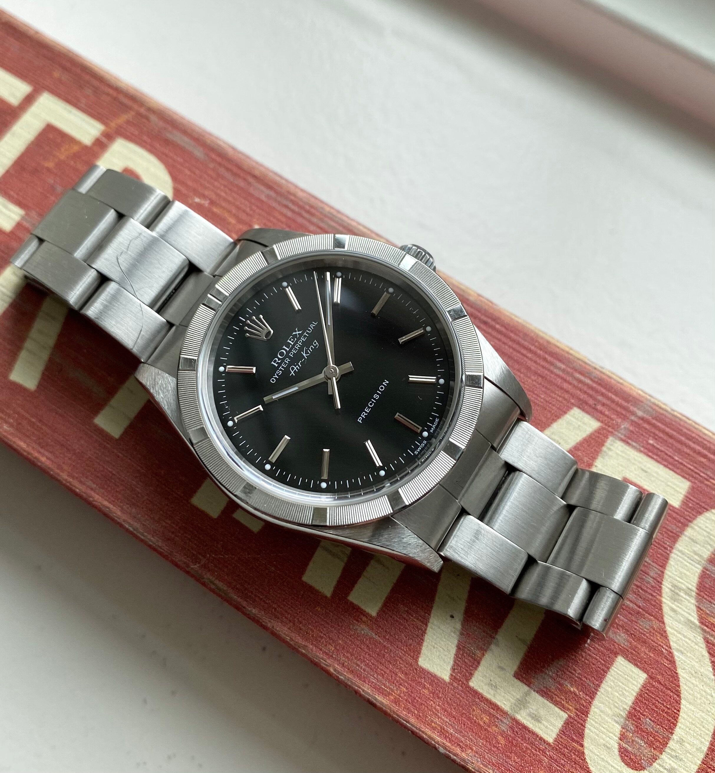 Rolex Air King ref. 14010M — Box and Papers