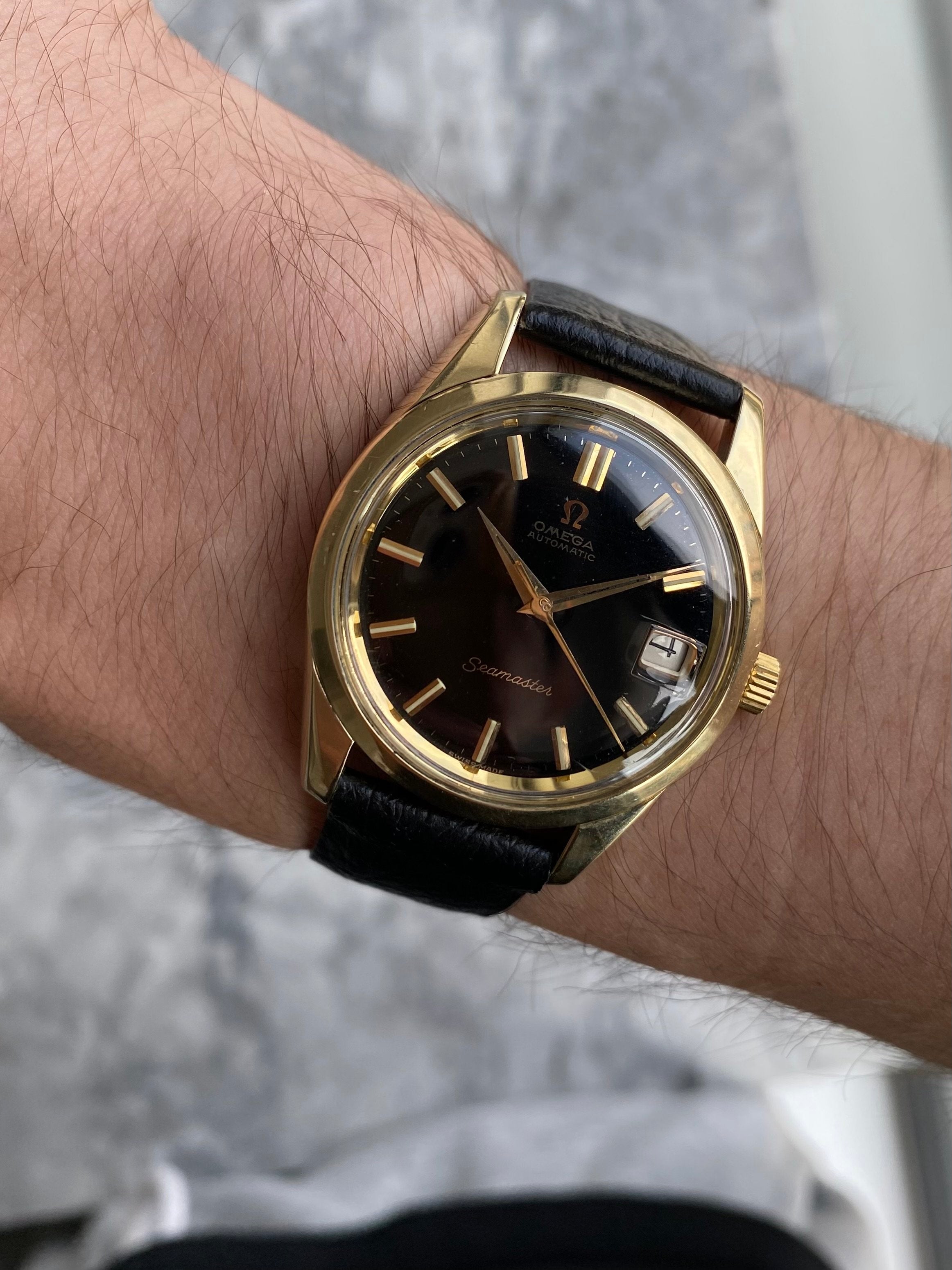 Omega Seamaster - Black Gilt Dial.