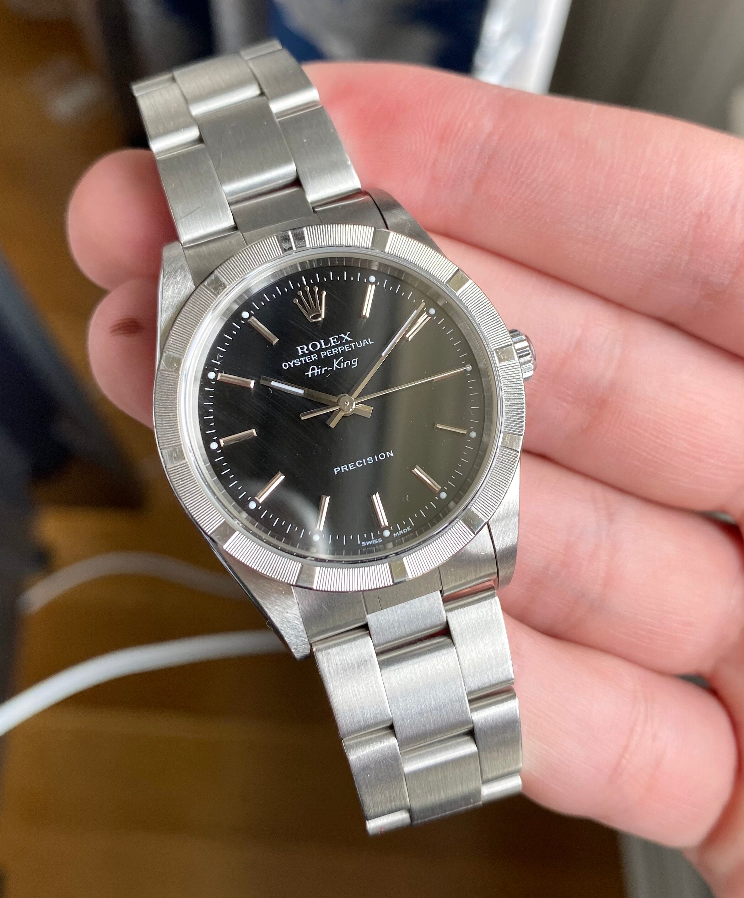 Rolex Air King ref. 14010M — Box and Papers