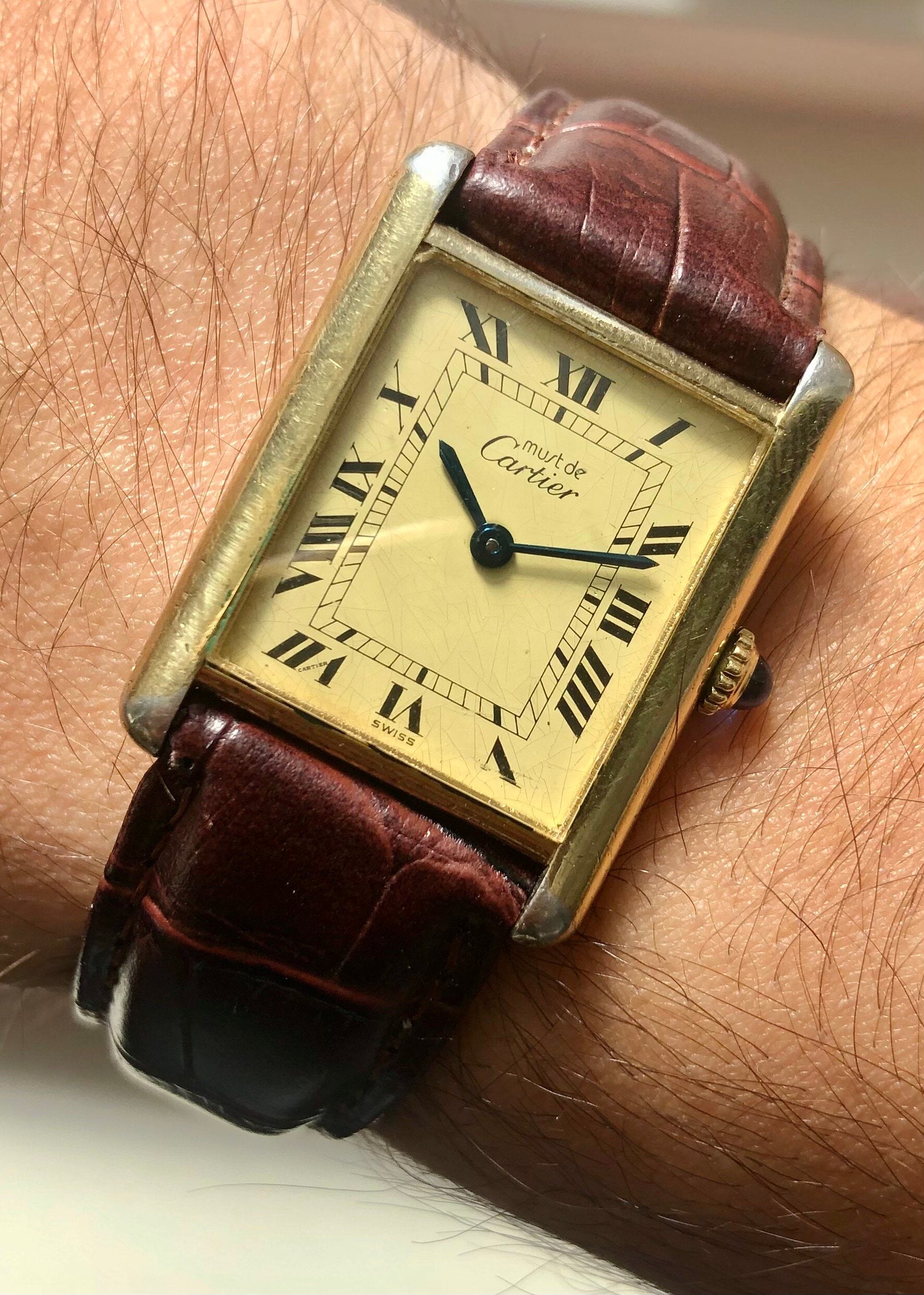 Must de Cartier Tank — Lemon Dial