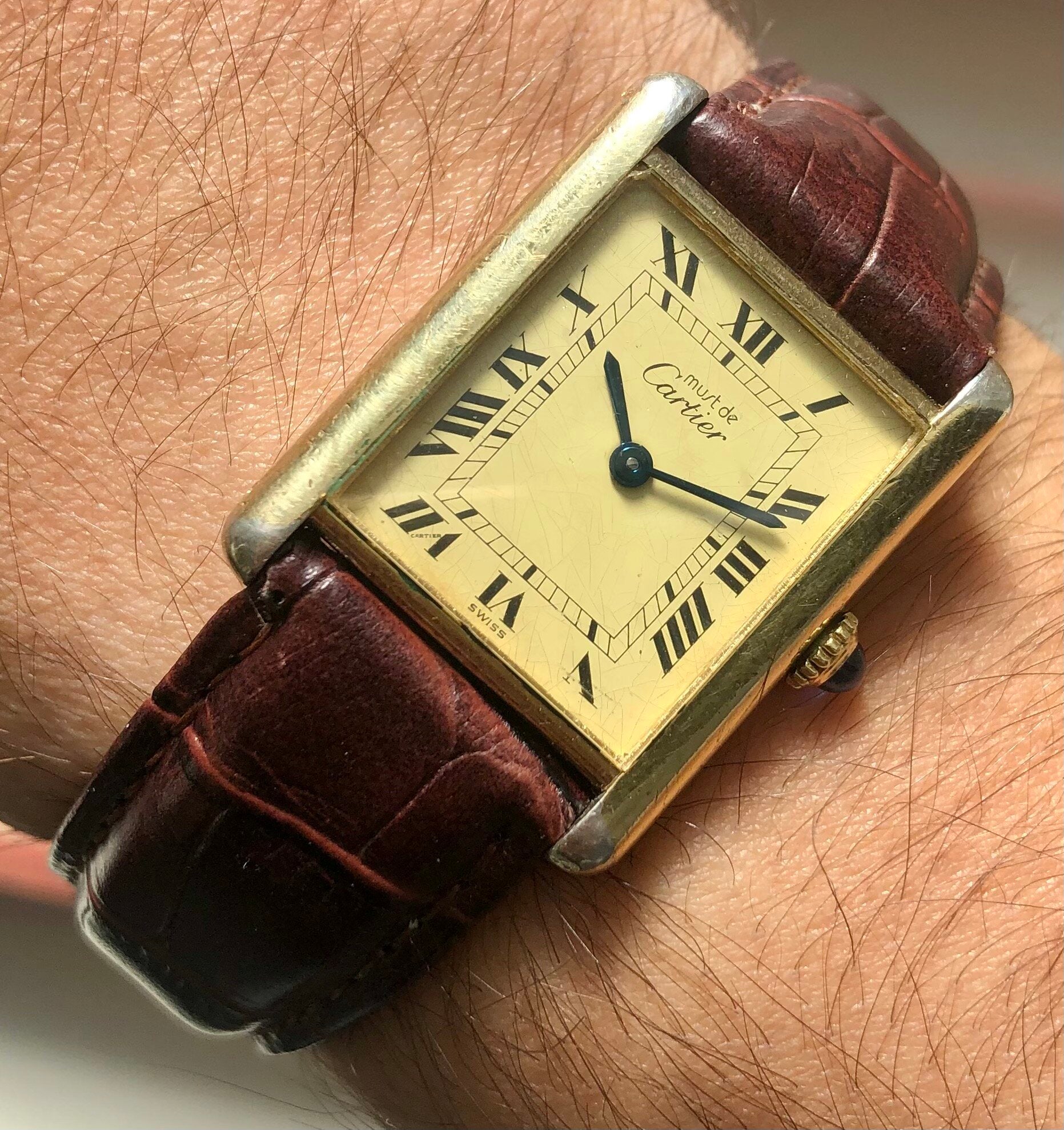 Must de Cartier Tank — Lemon Dial