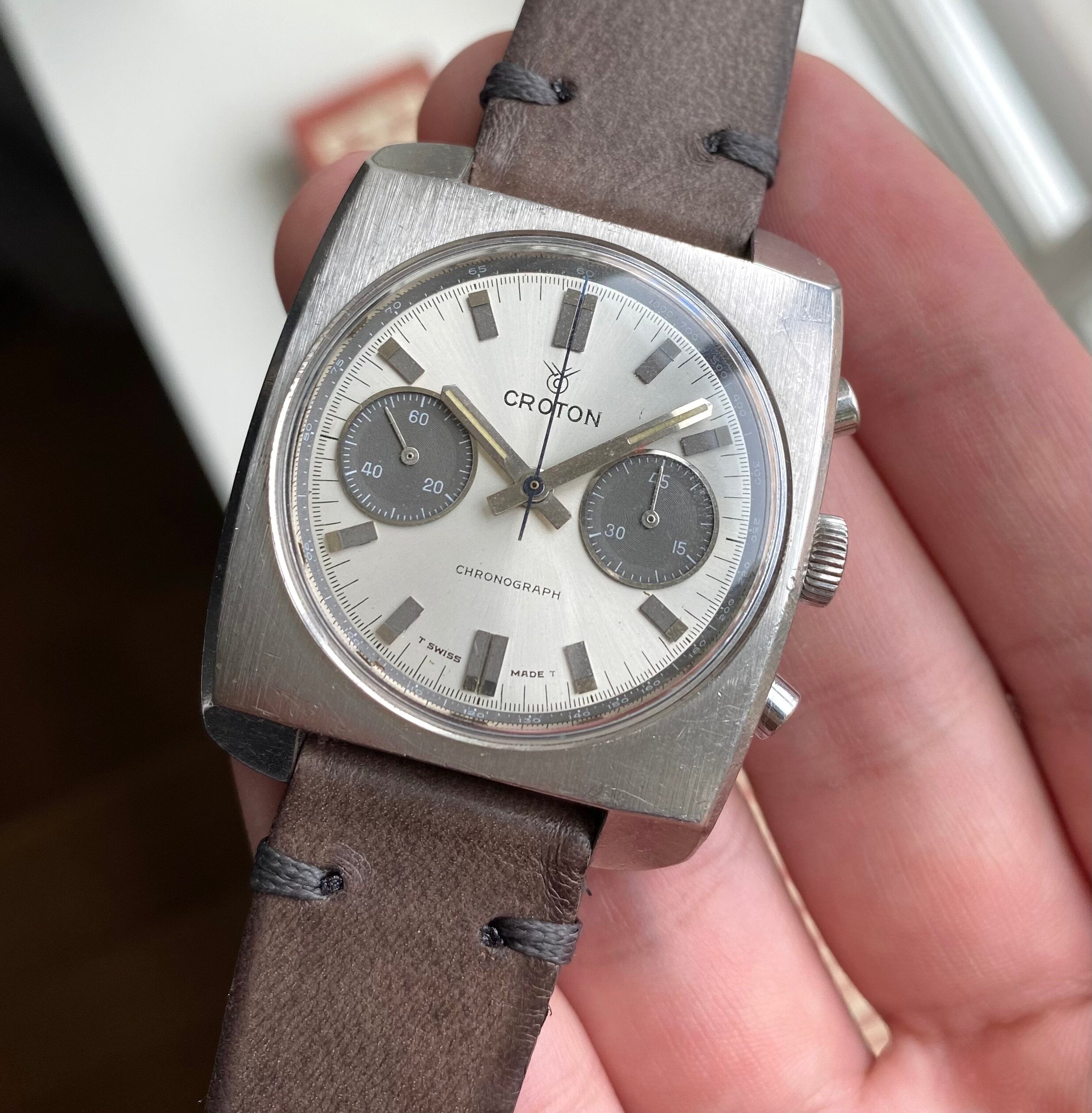 Croton Chronograph — Square Case