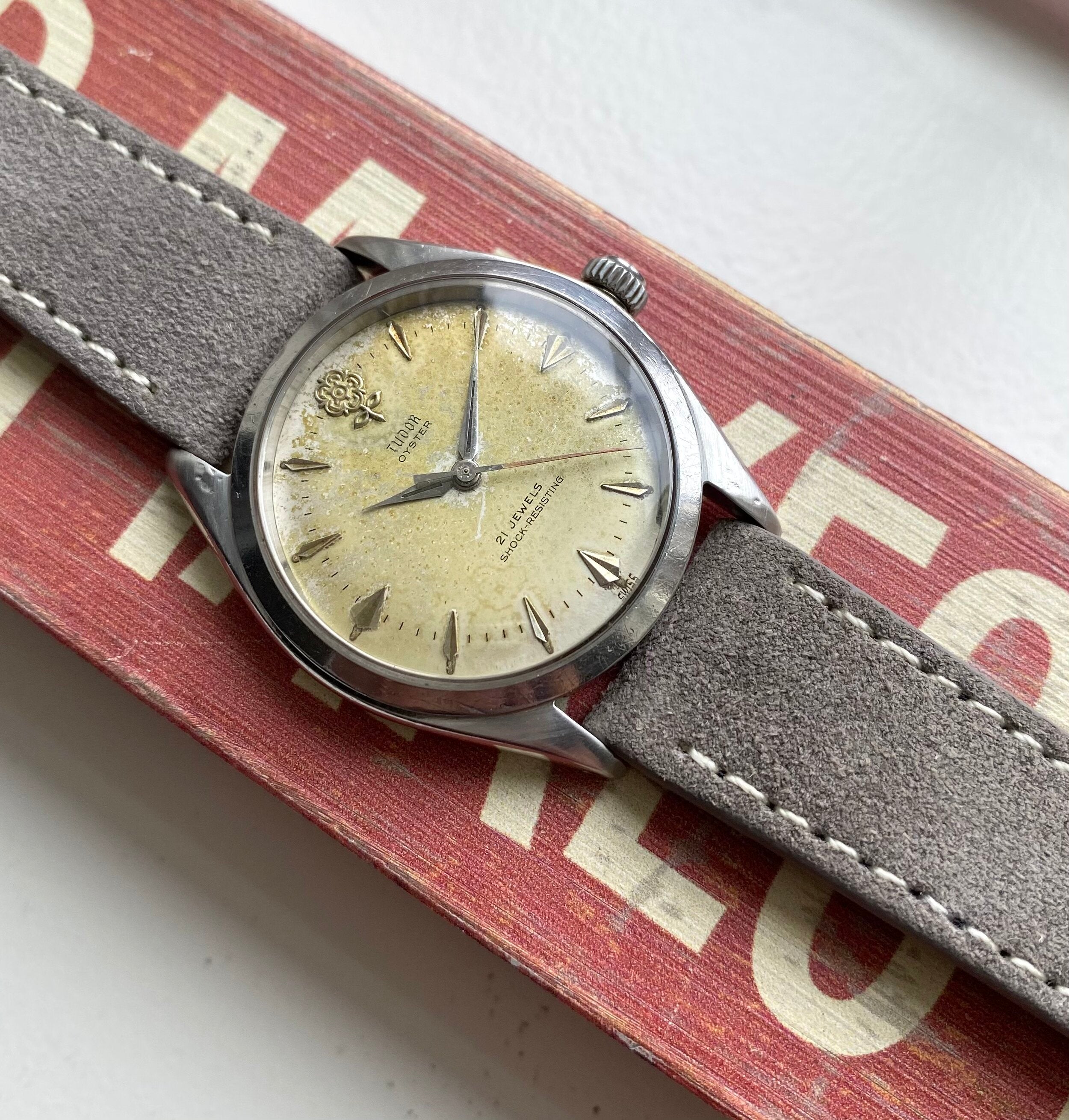 Tudor 7934 — Patina Rose Dial