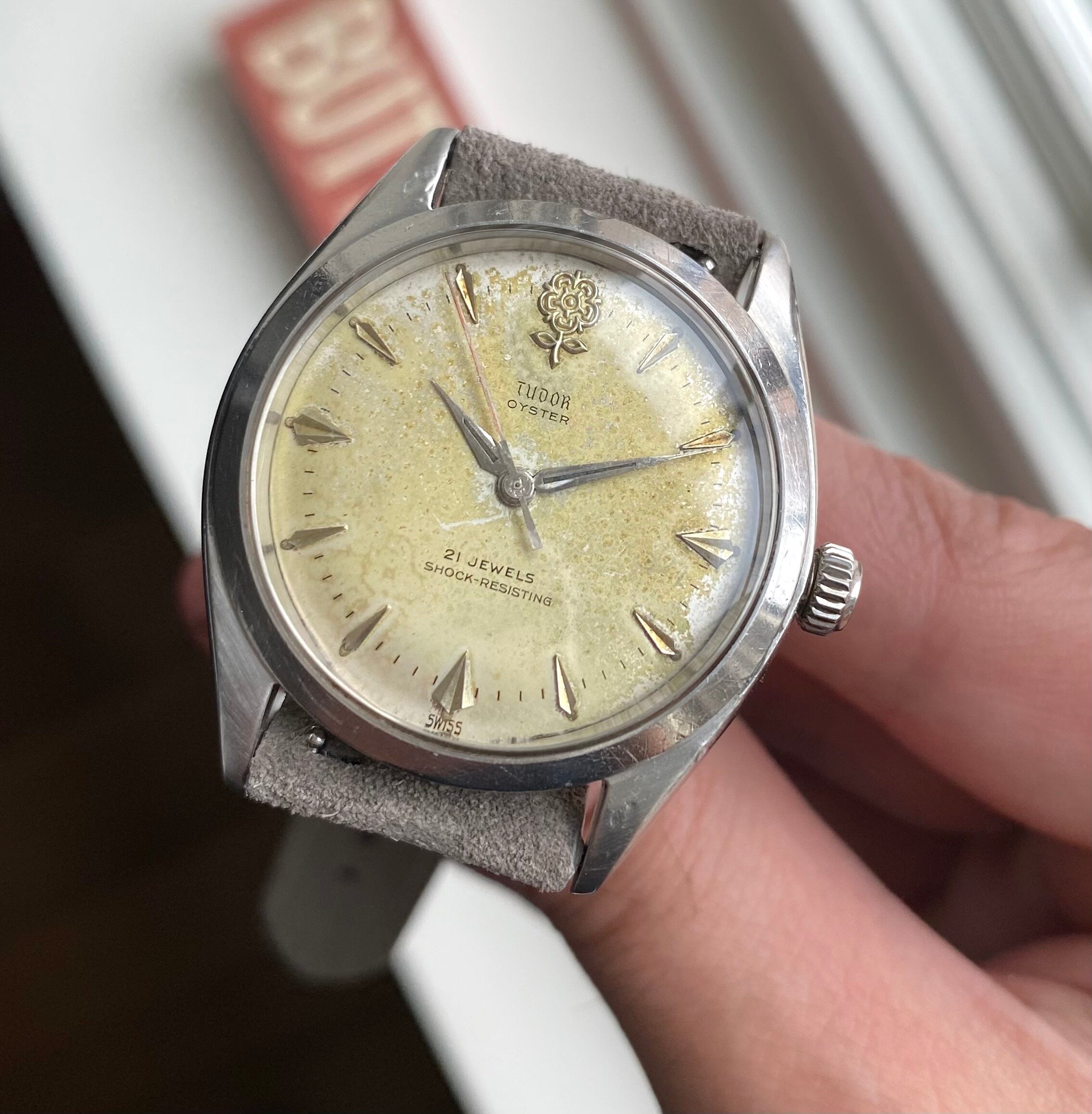 Tudor 7934 — Patina Rose Dial