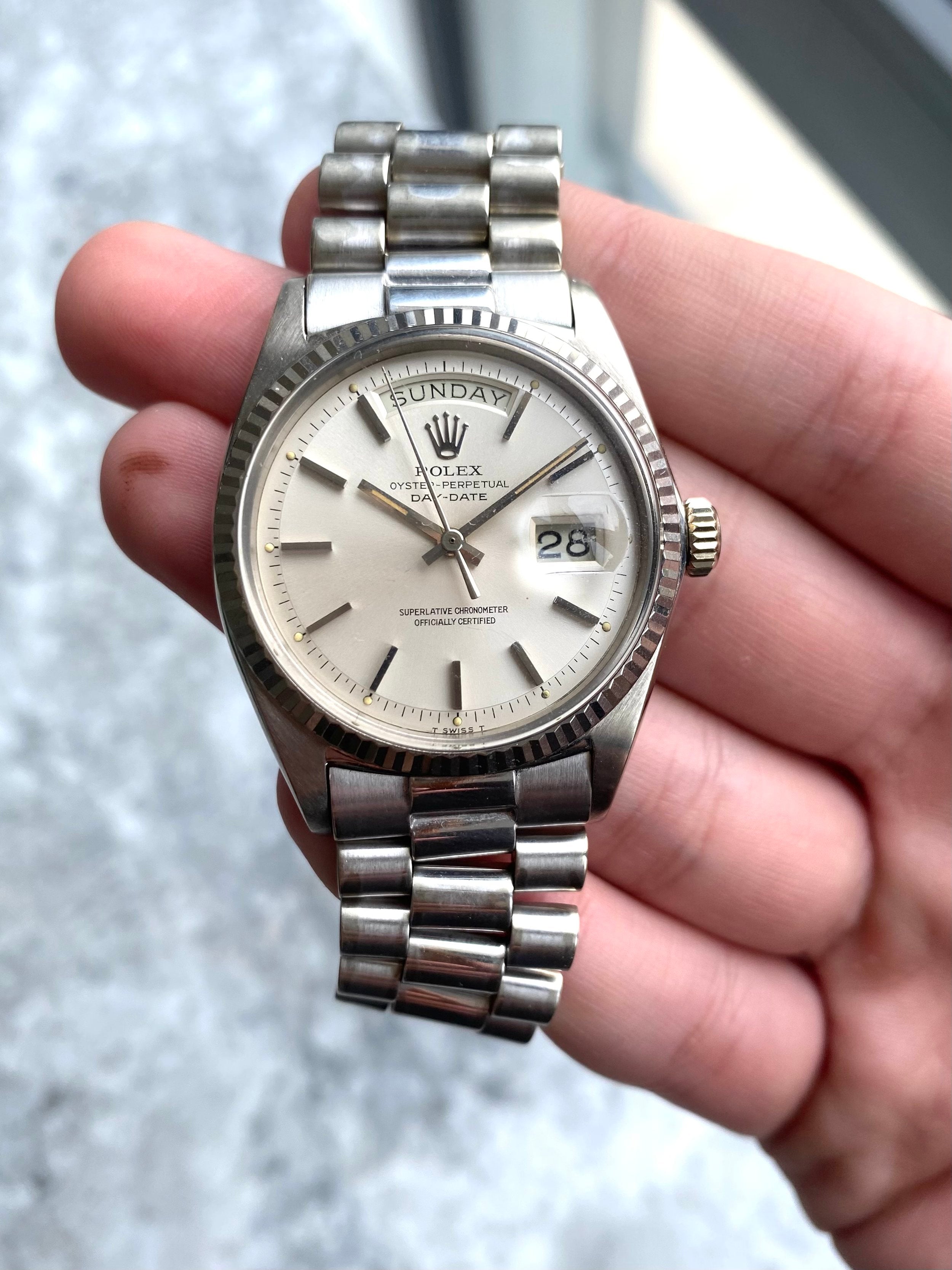 Rolex Daydate 1803 - White Gold.