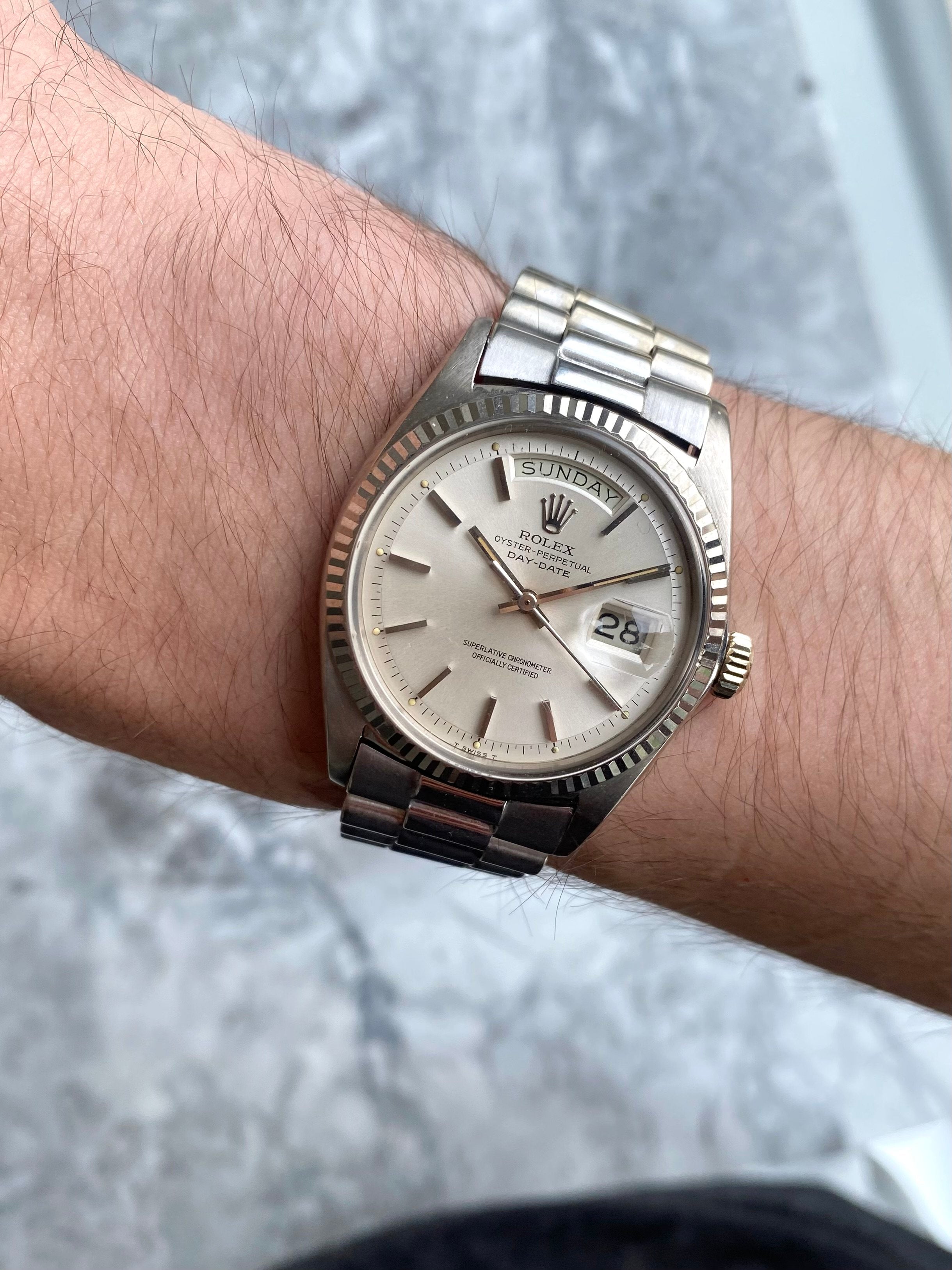 Rolex Daydate 1803 - White Gold.