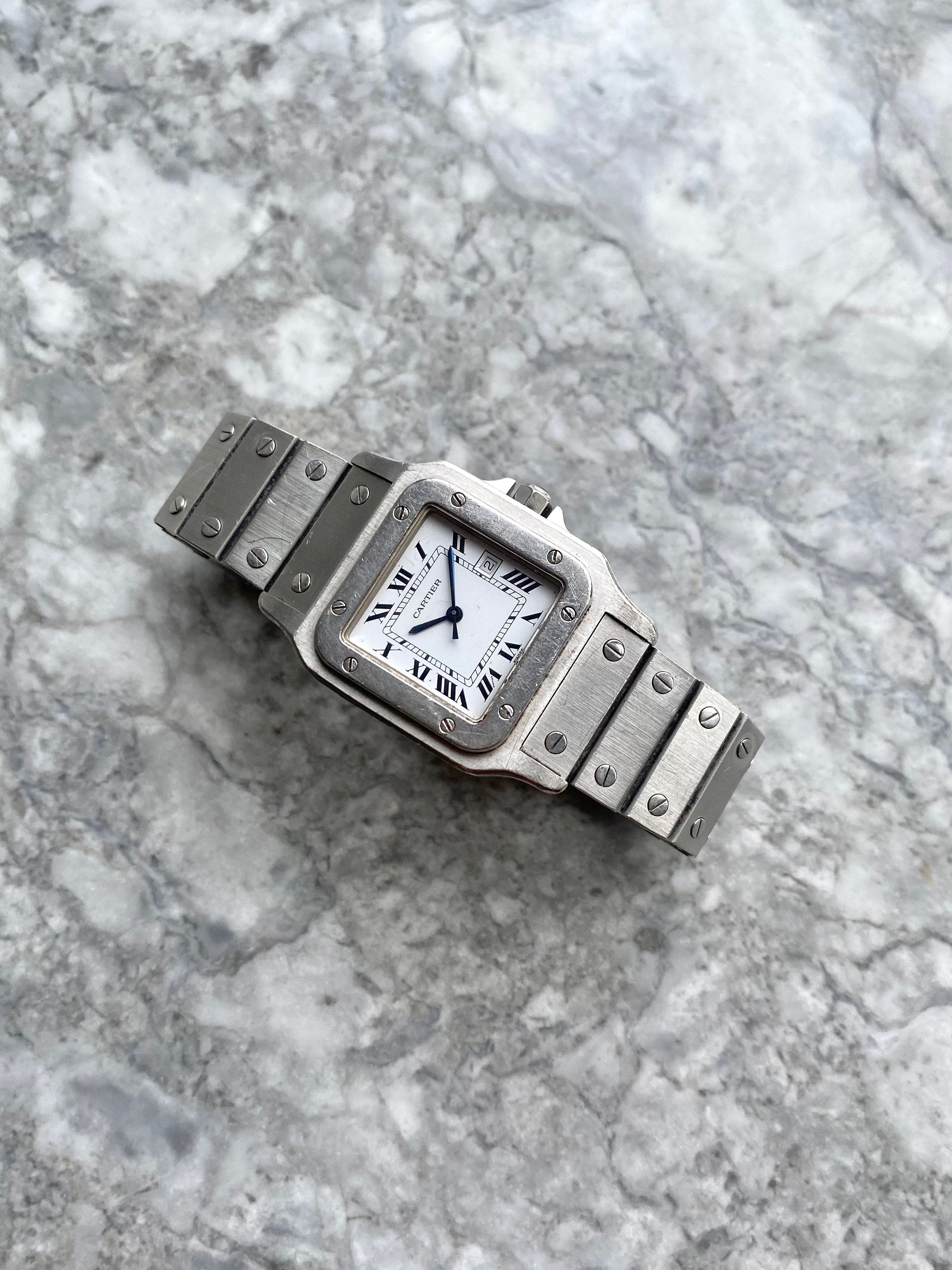 Cartier Santos 2960 - White Roman Numerals.