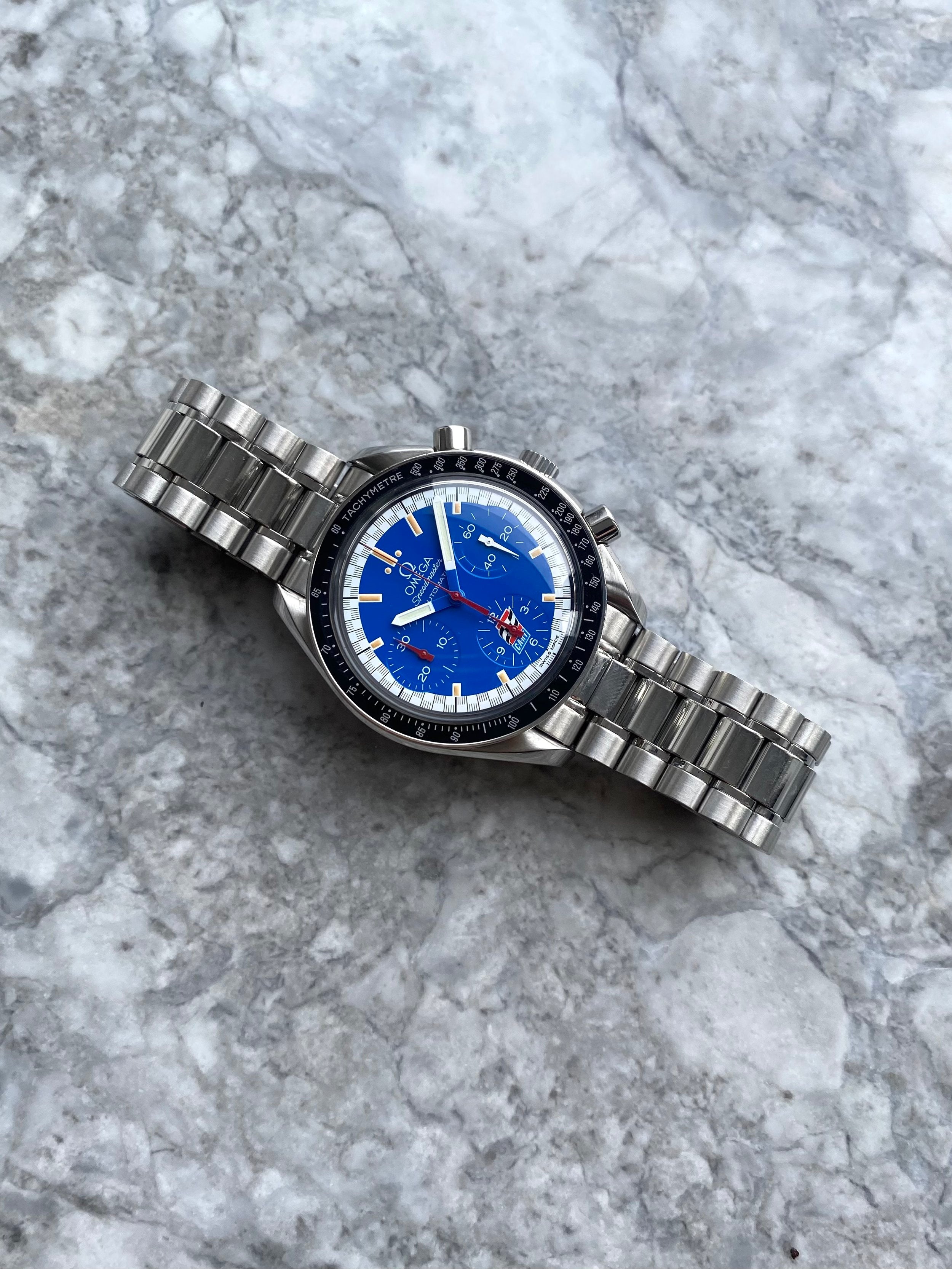 Omega Speedmaster Schumacher - Blue Racing Dial.