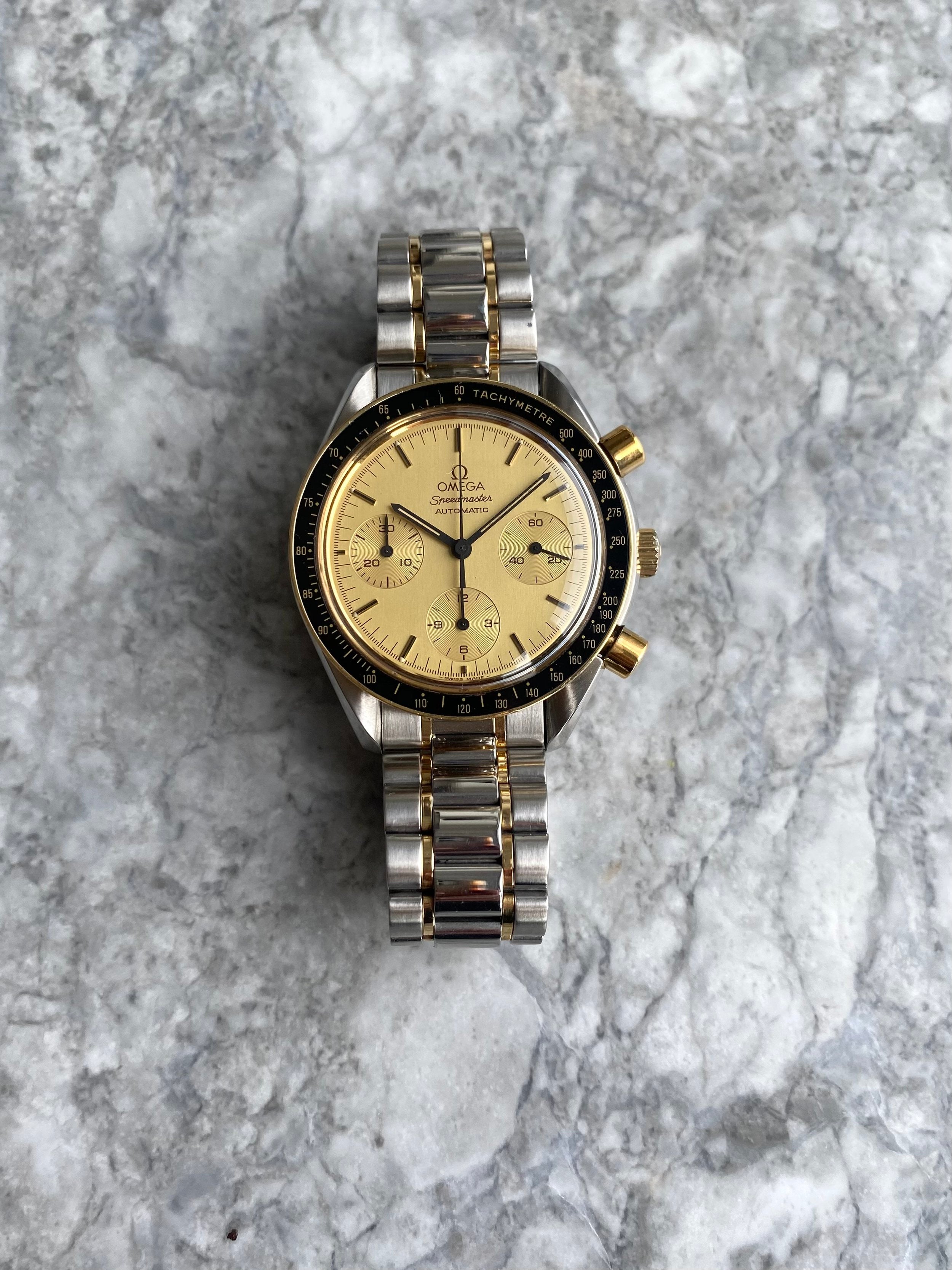 Omega Speedmaster Two Tone - w/ Papers.