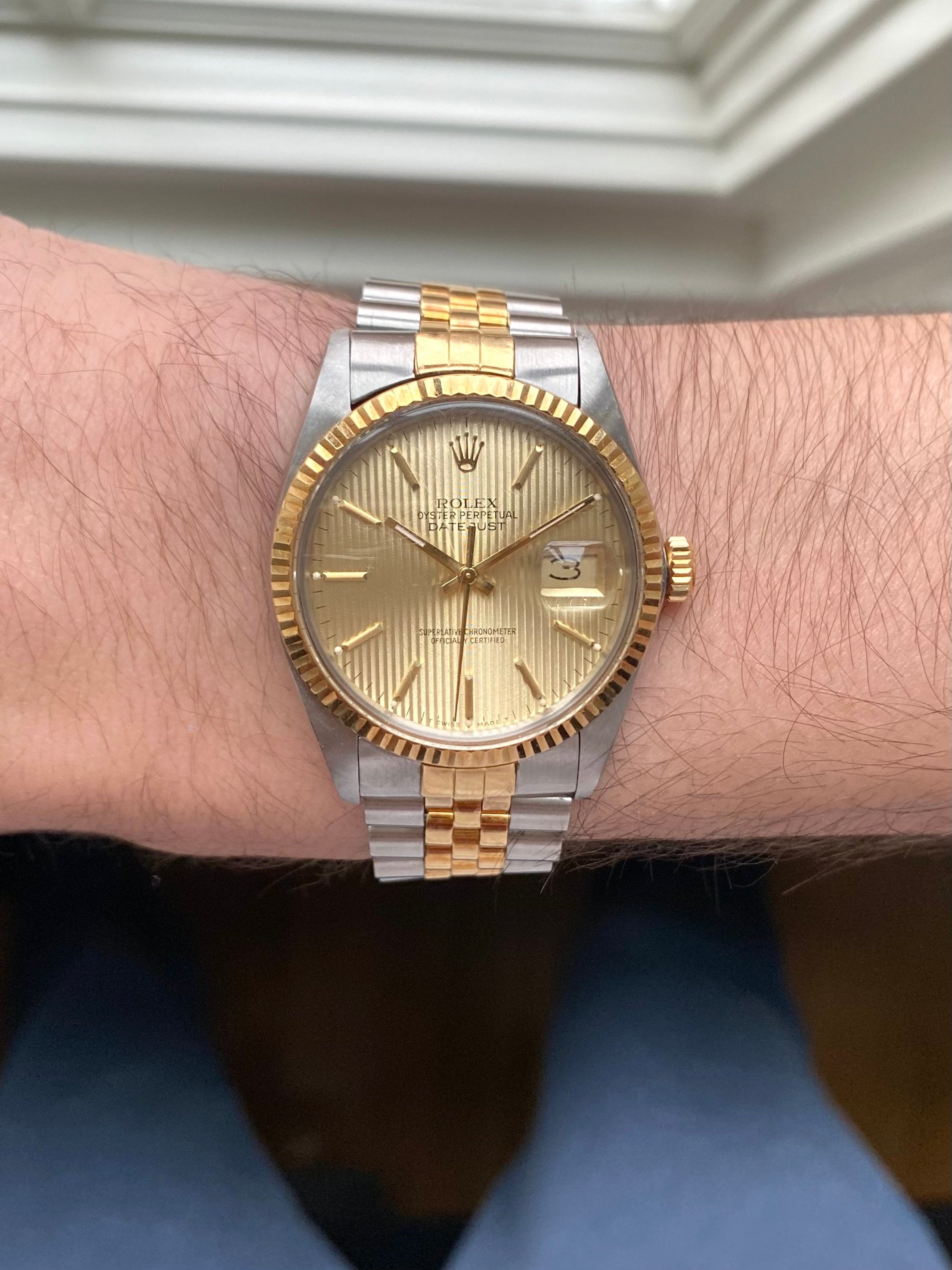 Rolex Datejust 16013 - Champagne Tapestry