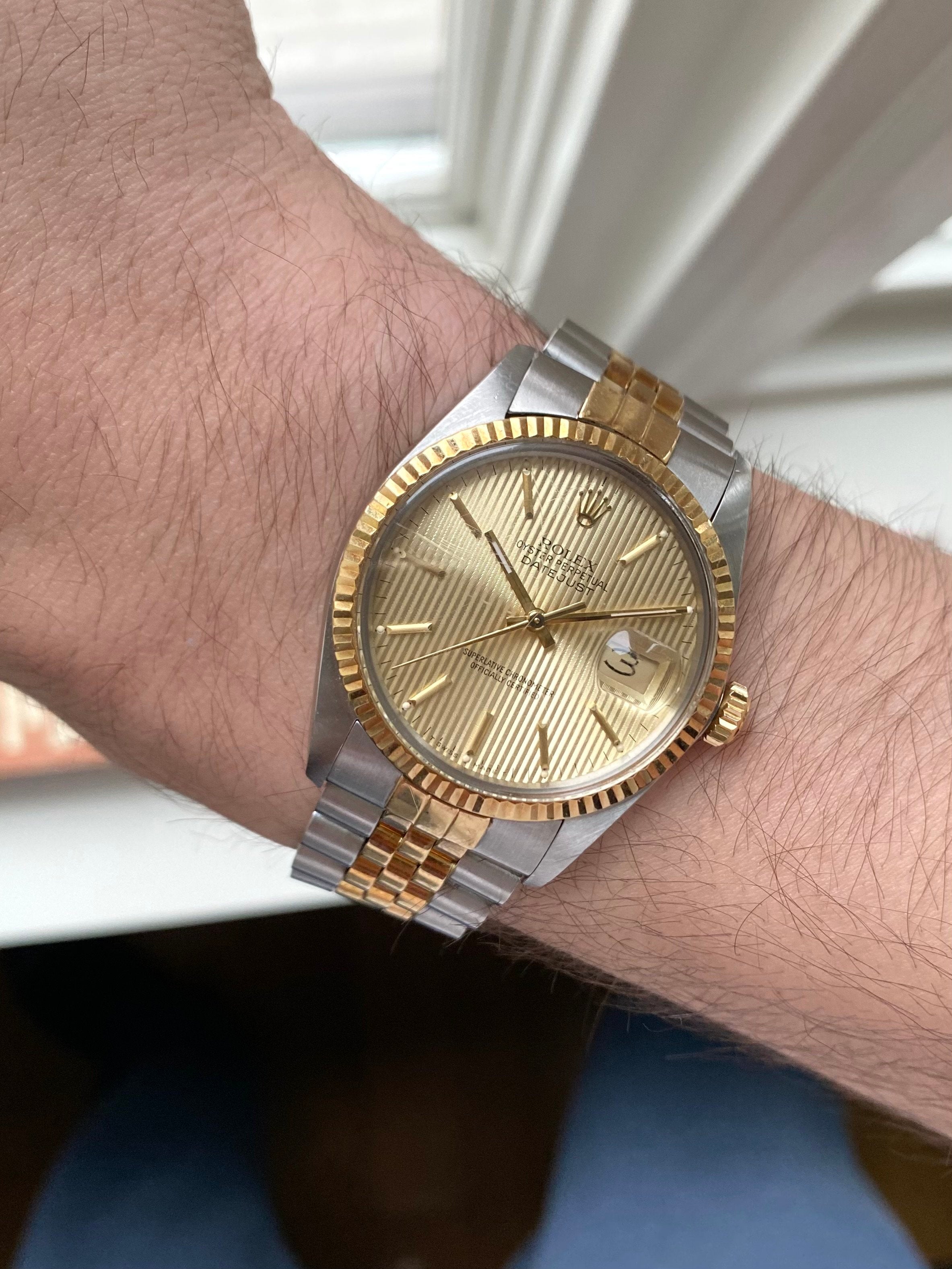 Rolex Datejust 16013 - Champagne Tapestry