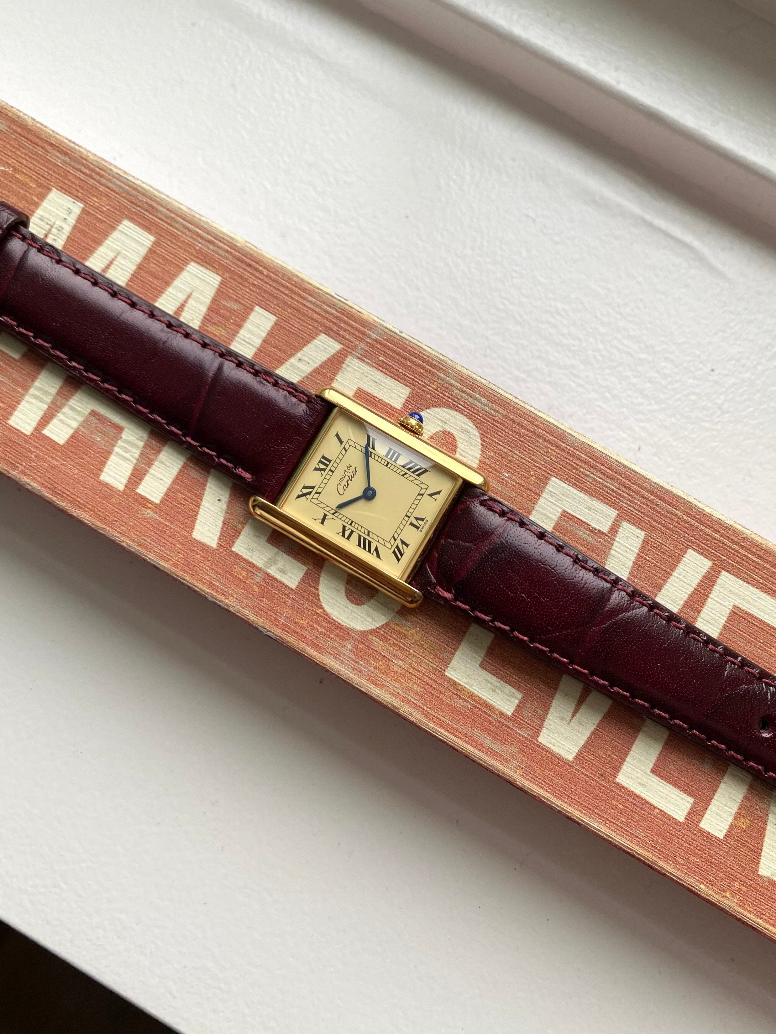 Cartier Tank Quartz- Lemon Roman Numerals