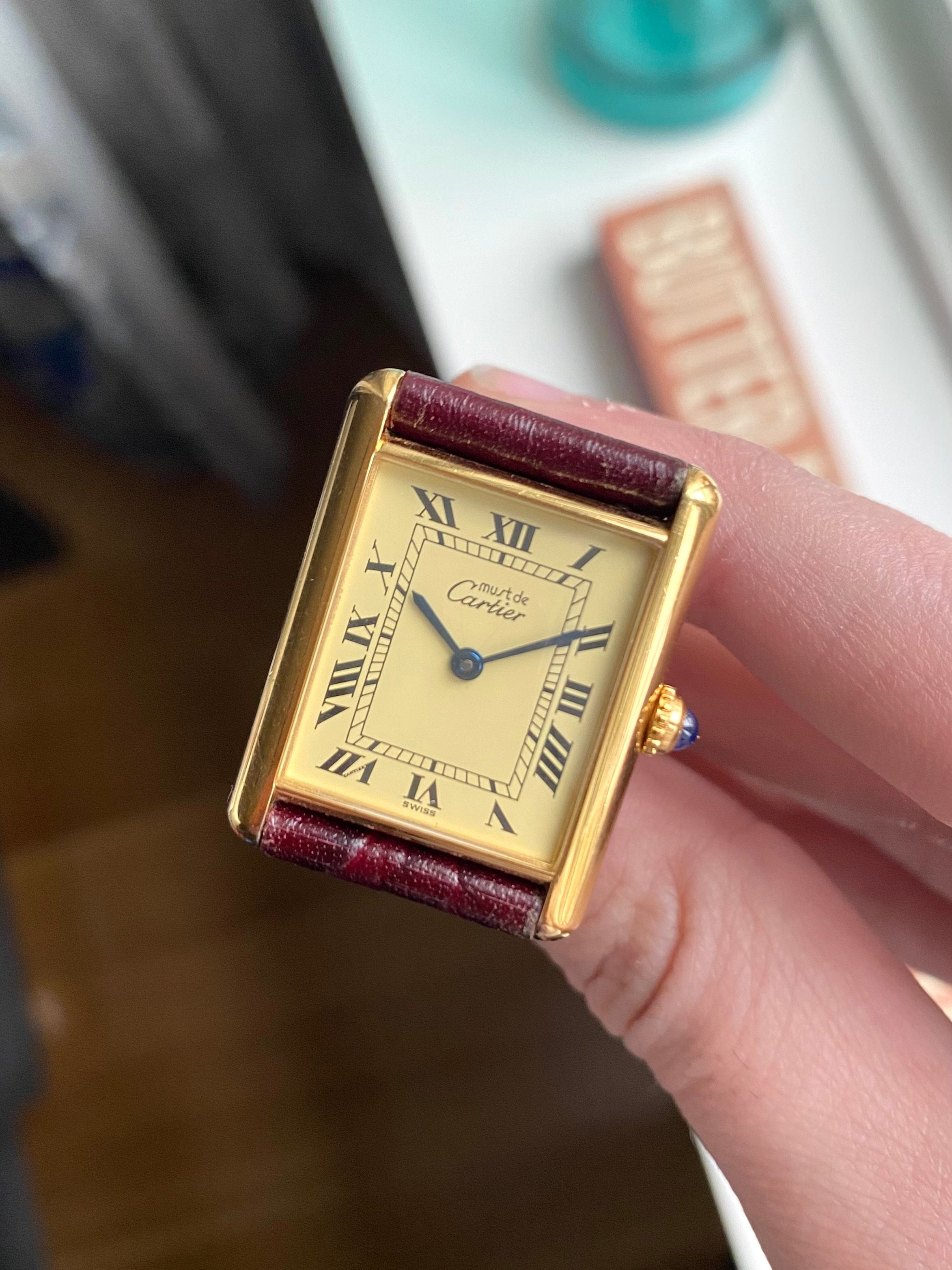 Cartier Tank Quartz- Lemon Roman Numerals