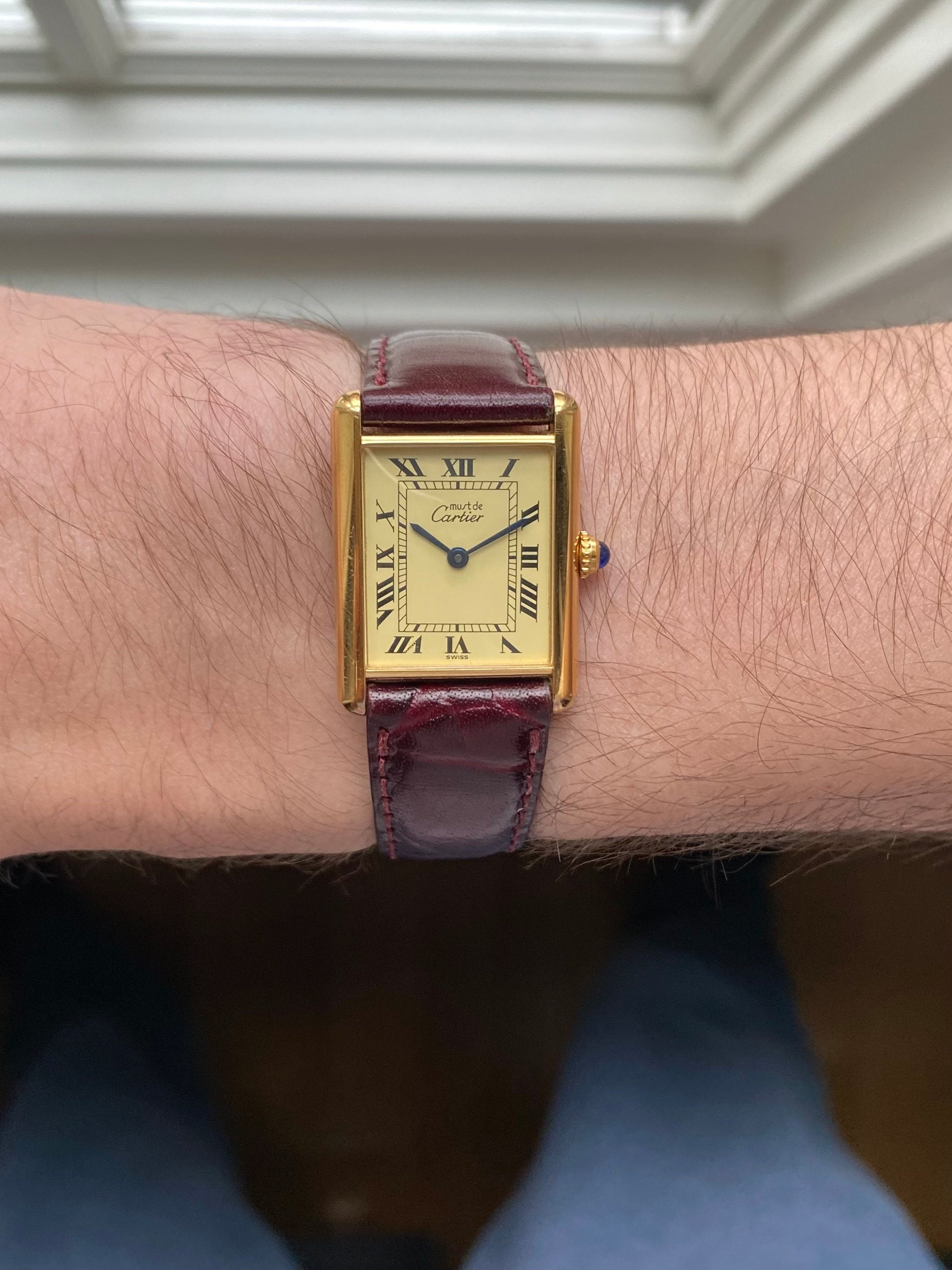 Cartier Tank Quartz- Lemon Roman Numerals