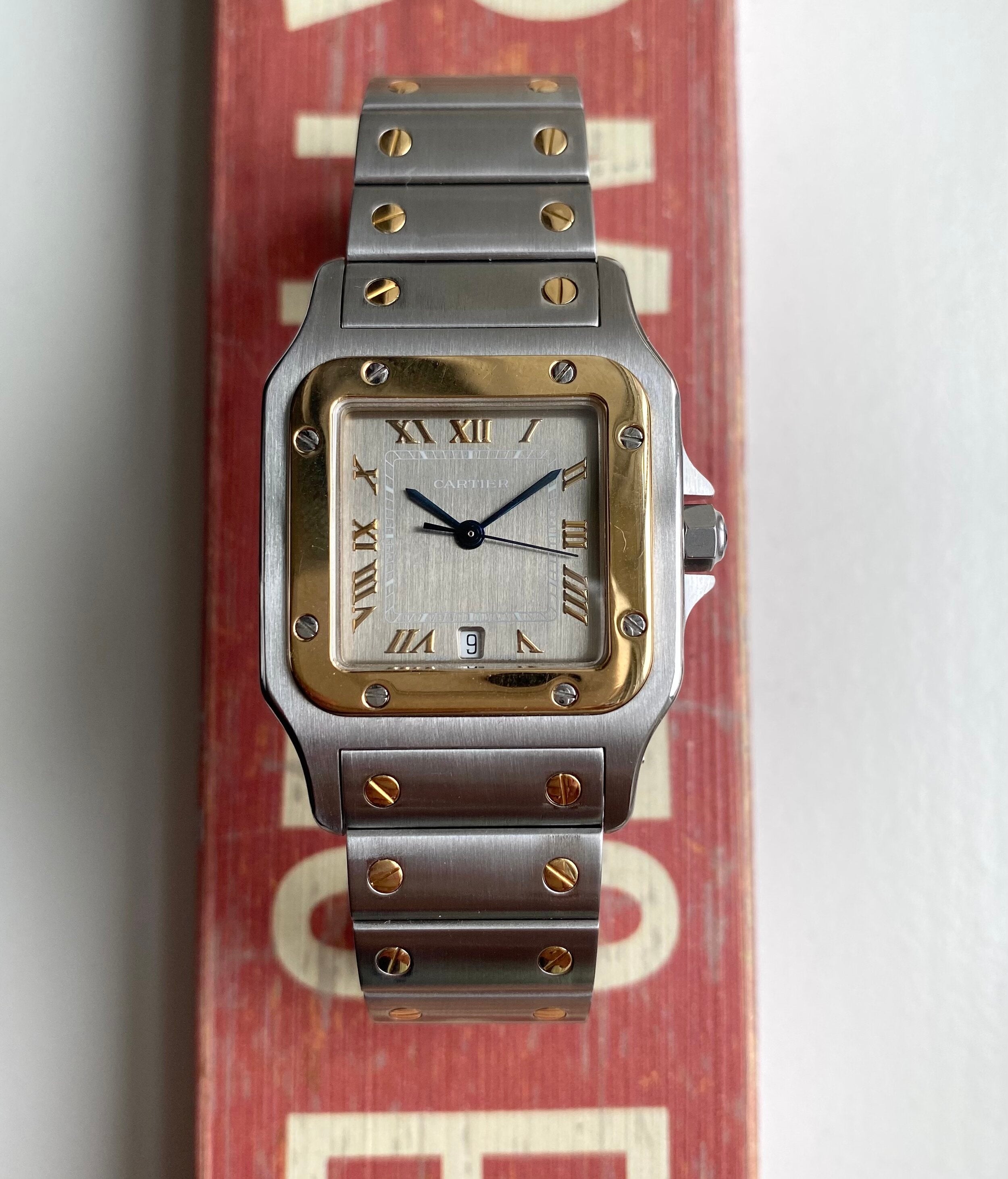 Cartier Santos Two Tone — Rare Taupe Dial