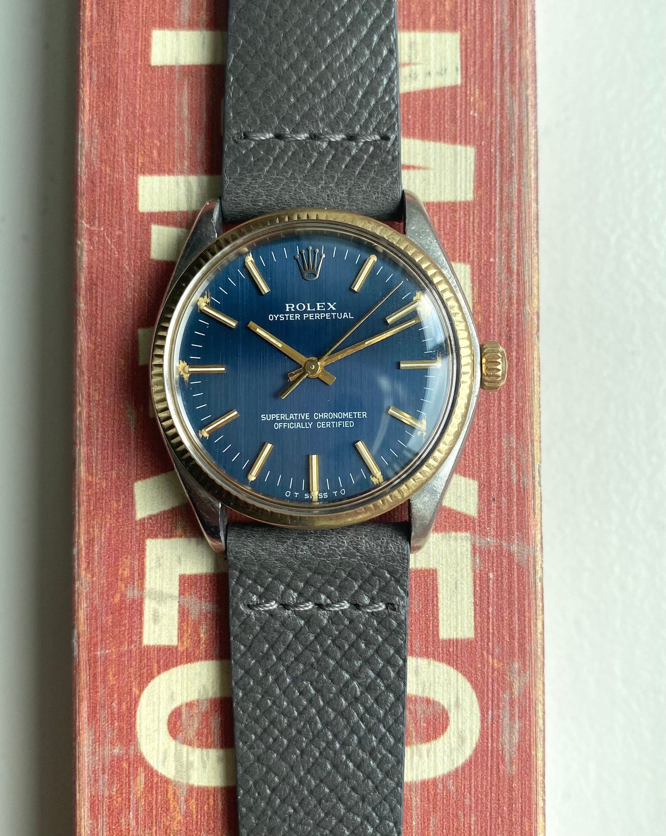 Rolex Oyster Perpetual ref. 1005 — Blue "Sigma" Dial