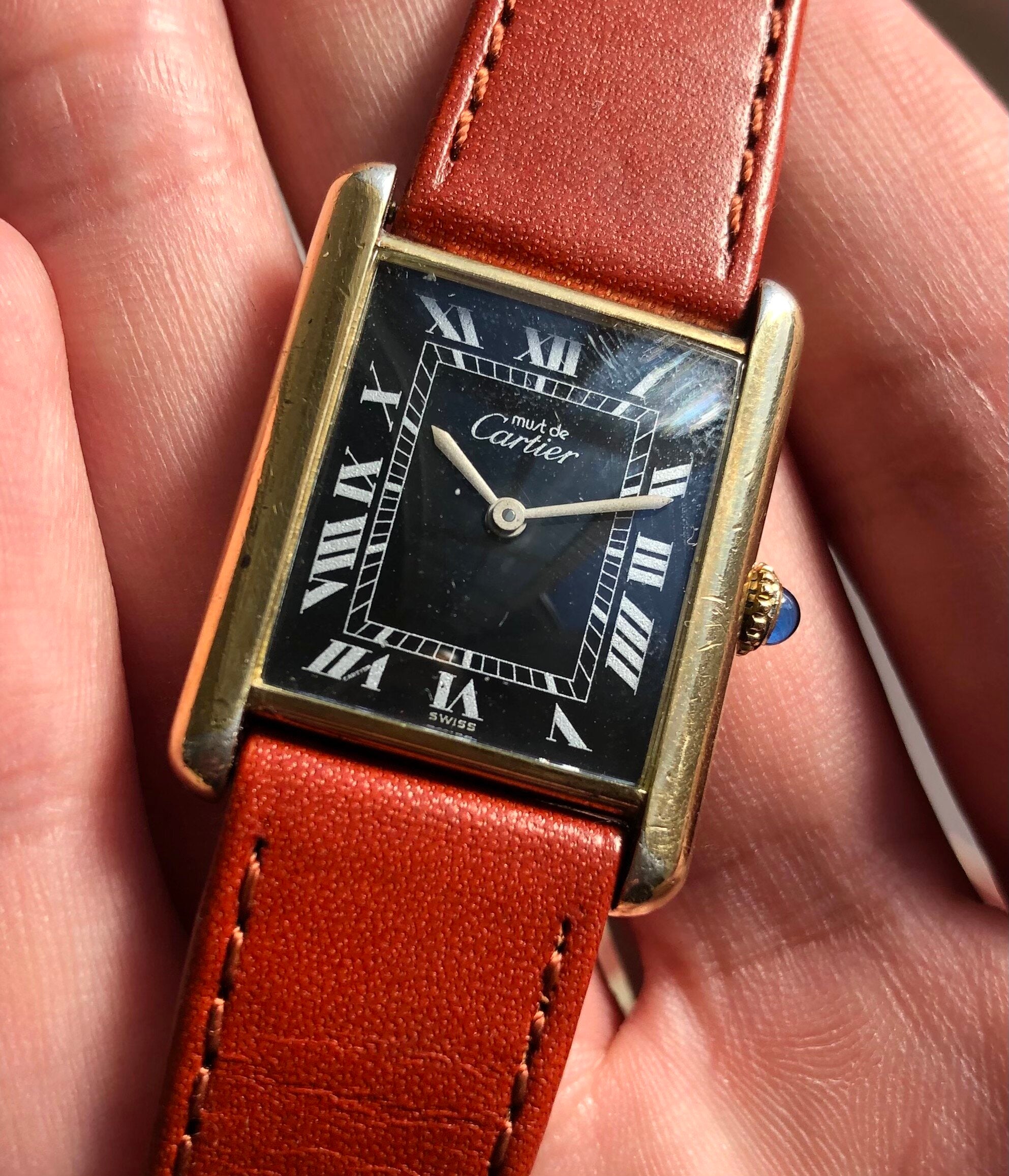 Must de Cartier Tank — Black Dial