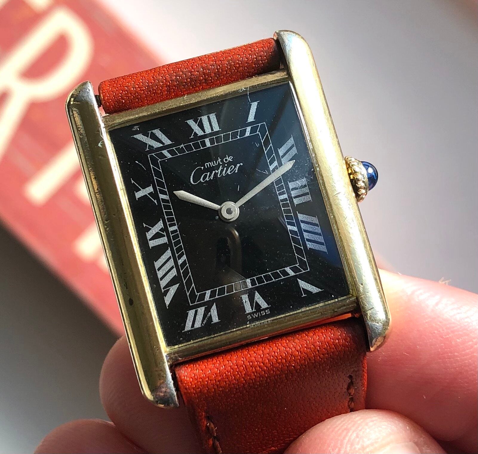 Must de Cartier Tank — Black Dial