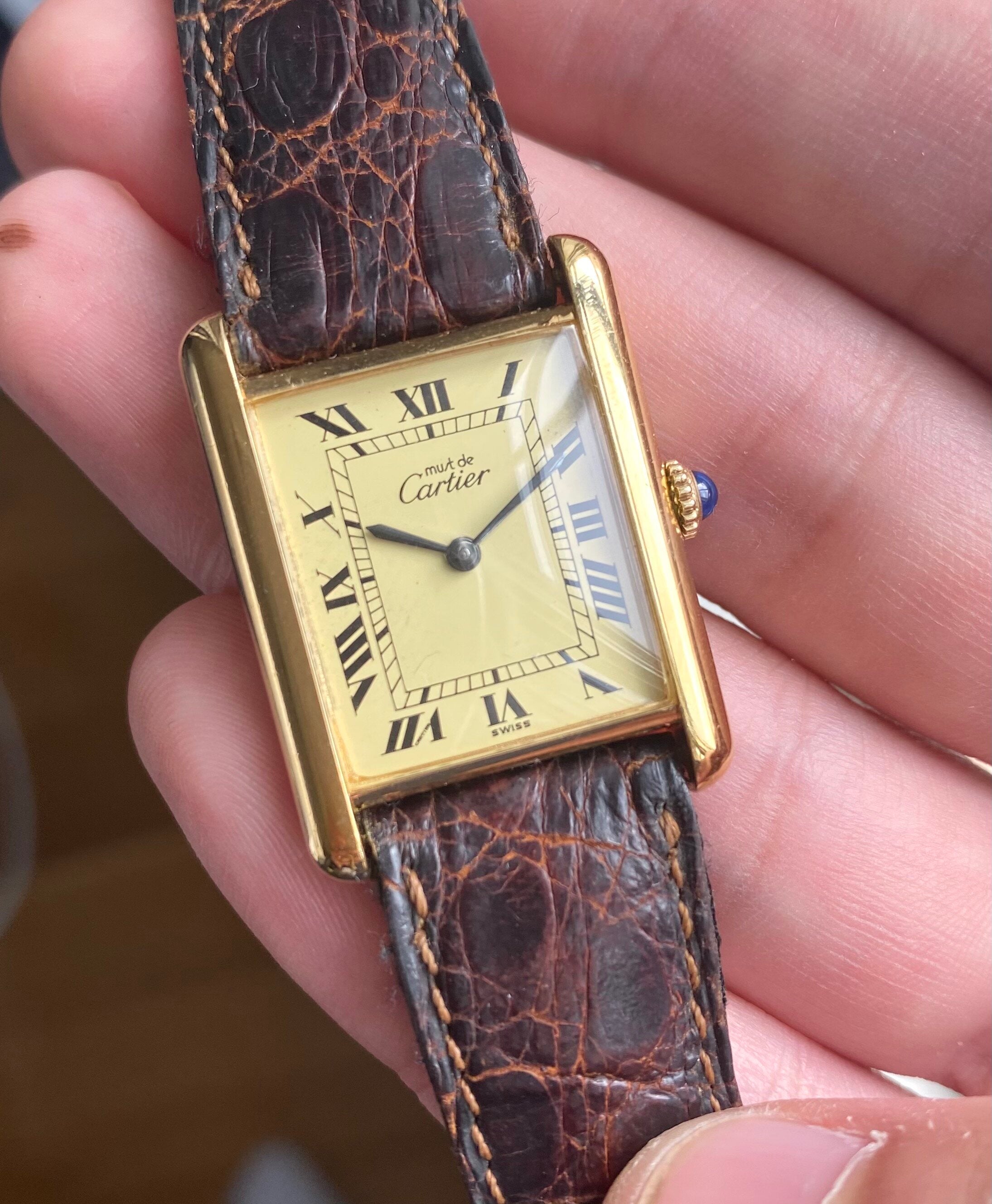 Cartier Tank — Lemon Roman Numerals