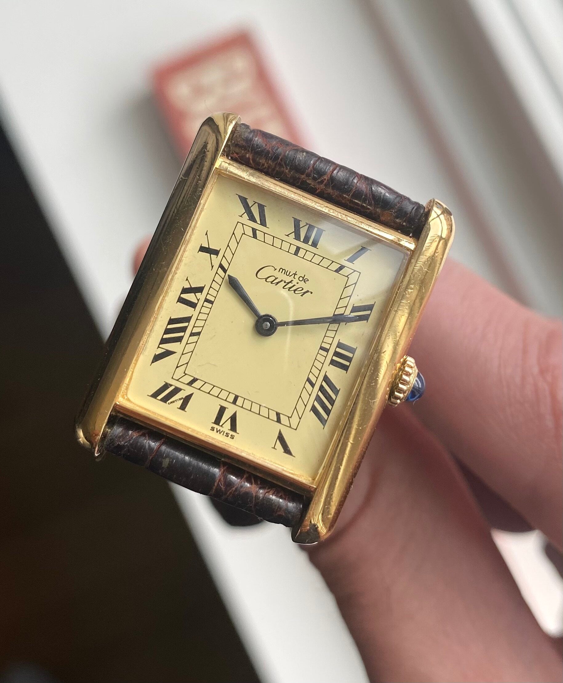 Cartier Tank — Lemon Roman Numerals