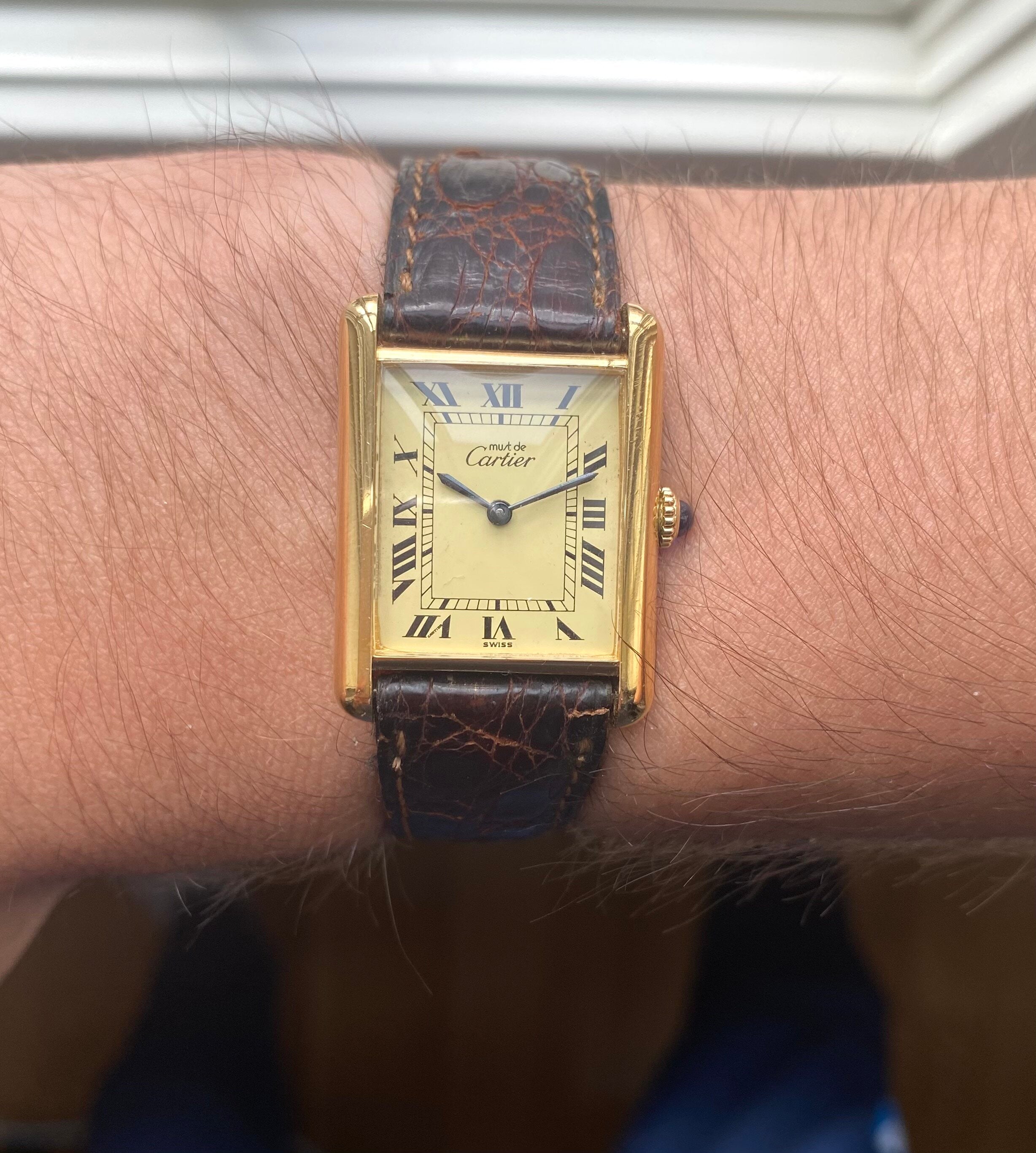 Cartier Tank — Lemon Roman Numerals