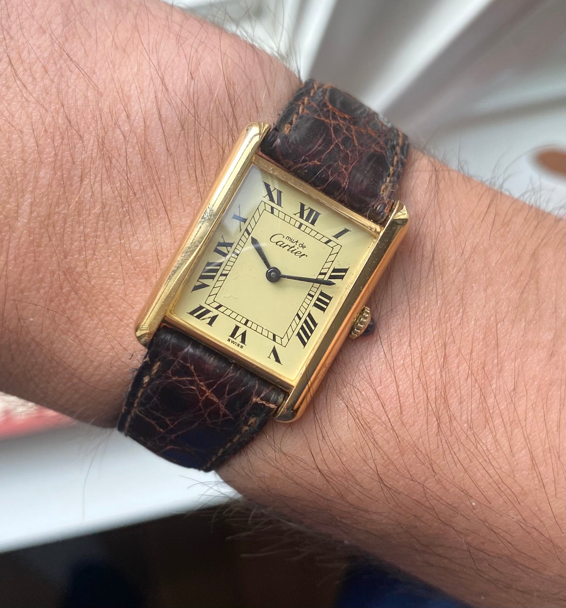 Cartier Tank — Lemon Roman Numerals