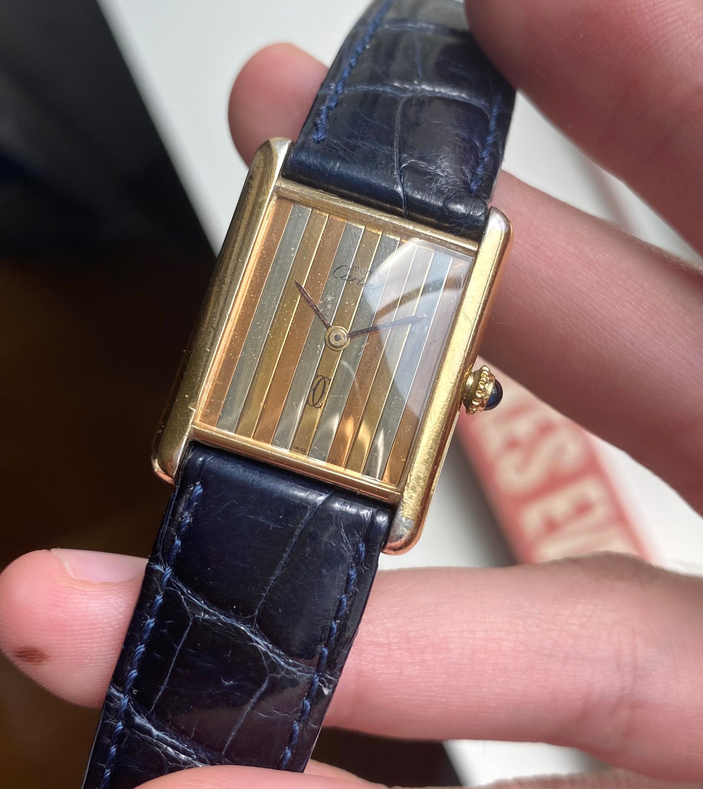 Cartier Tank — Tri-tone Dial