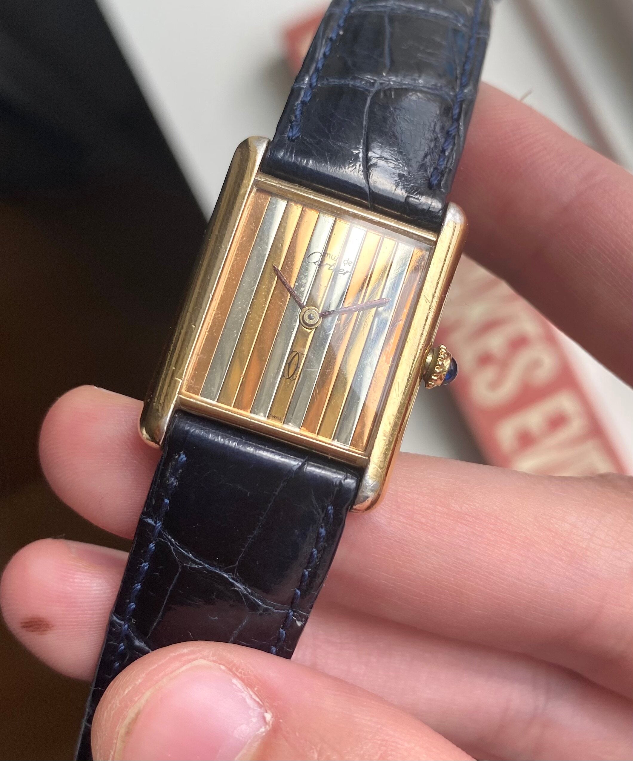 Cartier Tank — Tri-tone Dial