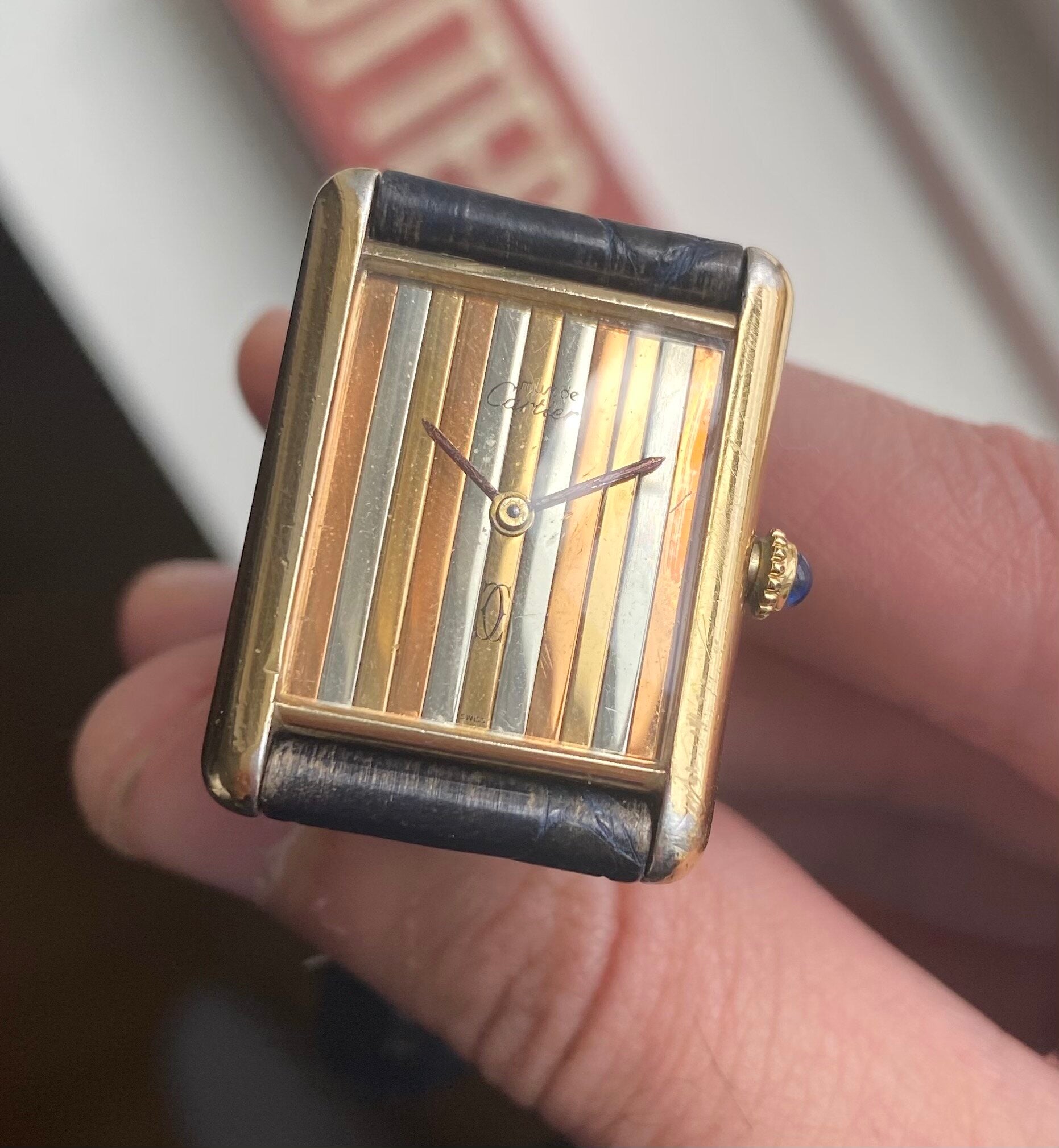 Cartier Tank — Tri-tone Dial