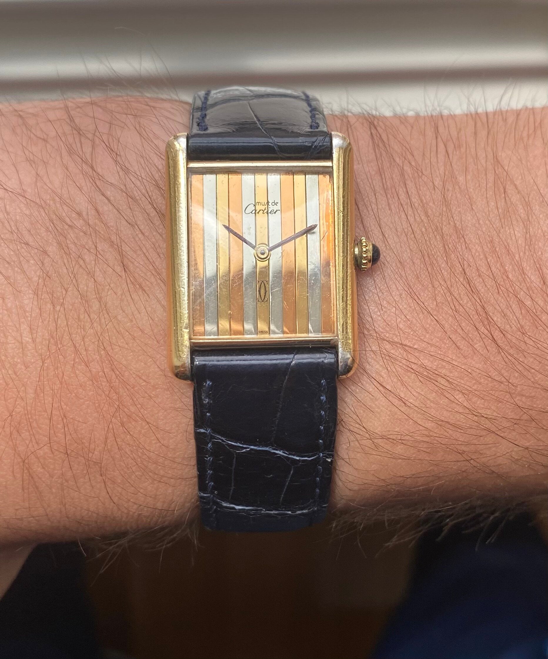 Cartier Tank — Tri-tone Dial