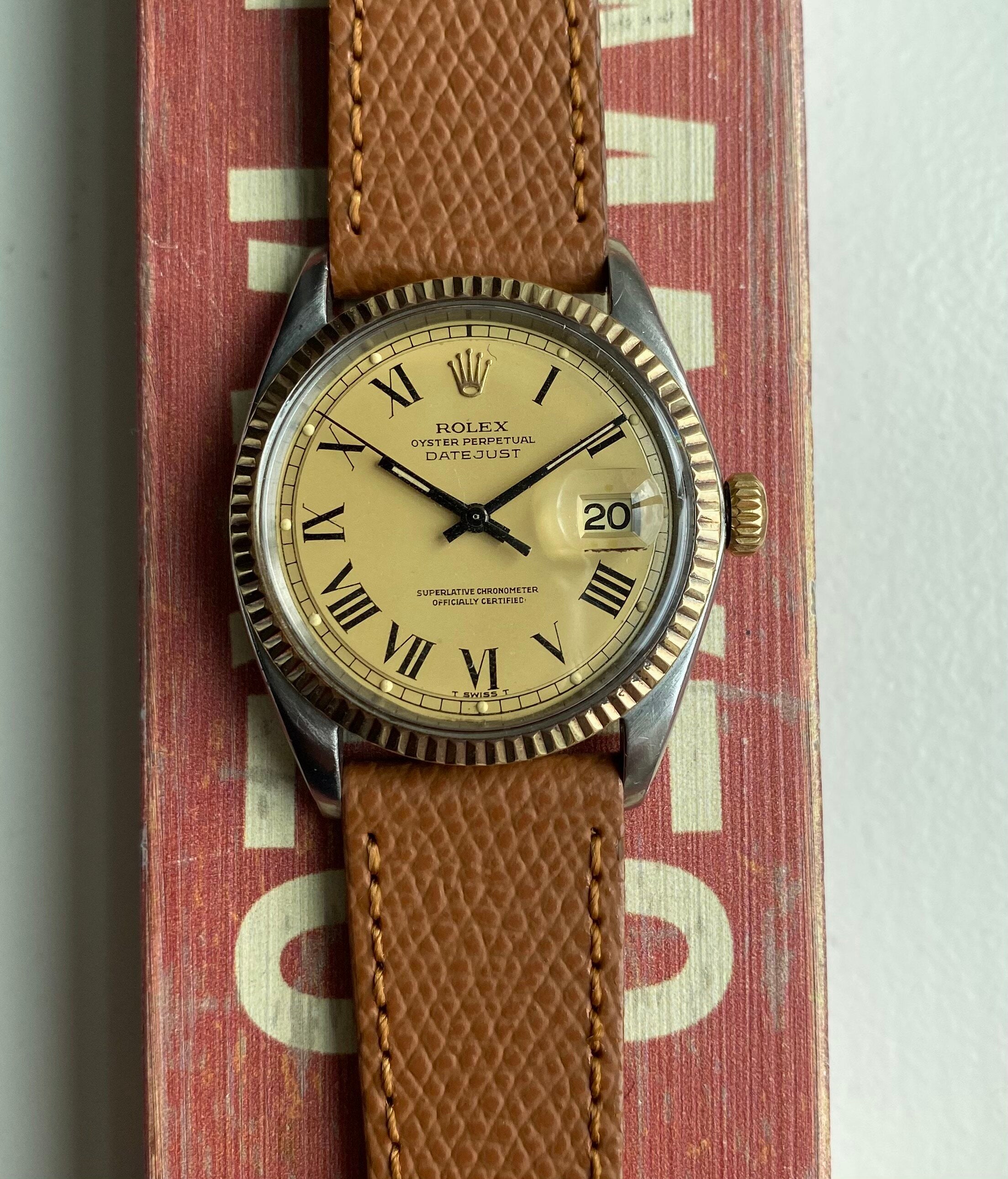 Rolex Datejust ref. 1601 — Yellow "Buckley" Dial