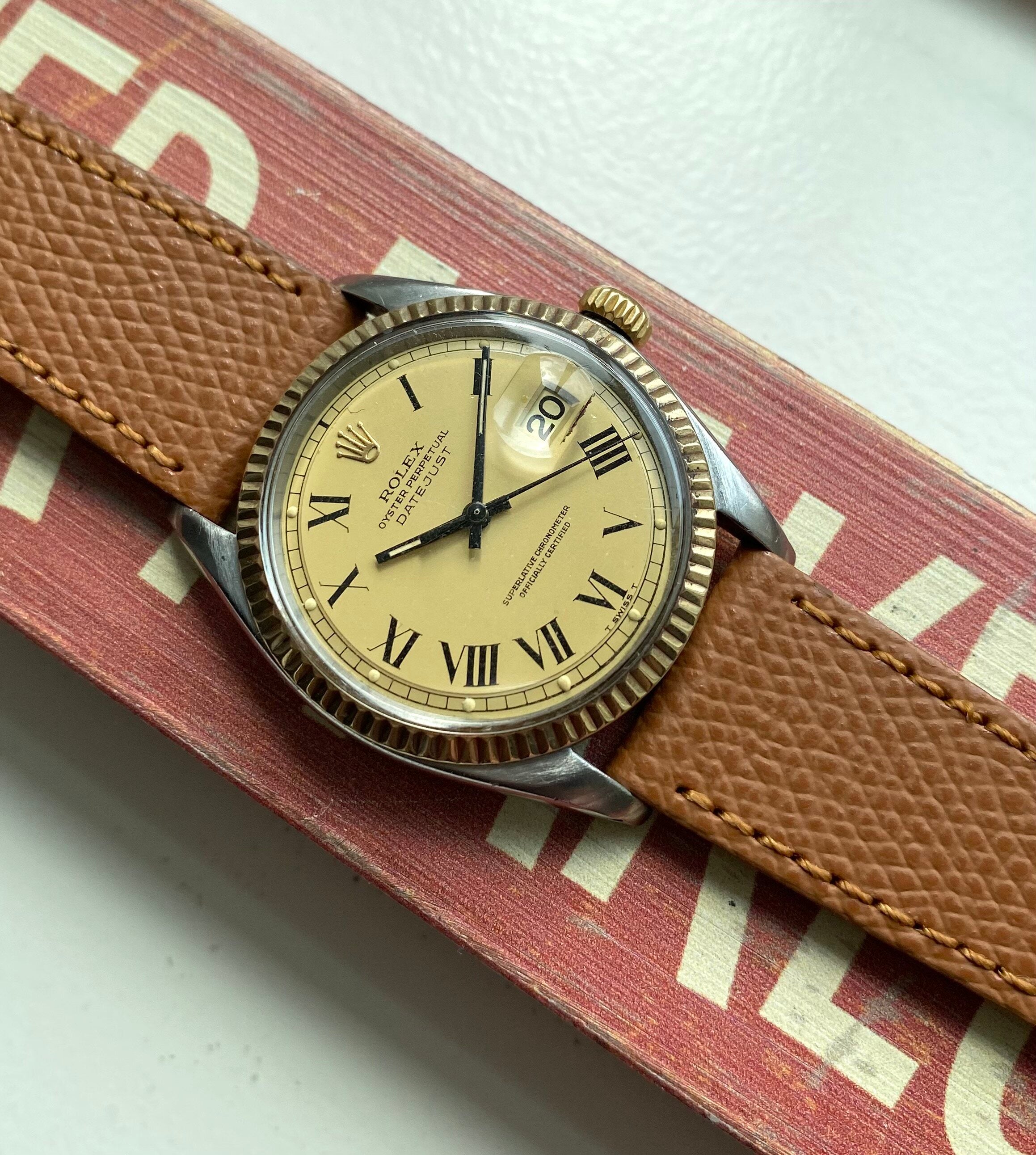 Rolex Datejust ref. 1601 — Yellow "Buckley" Dial