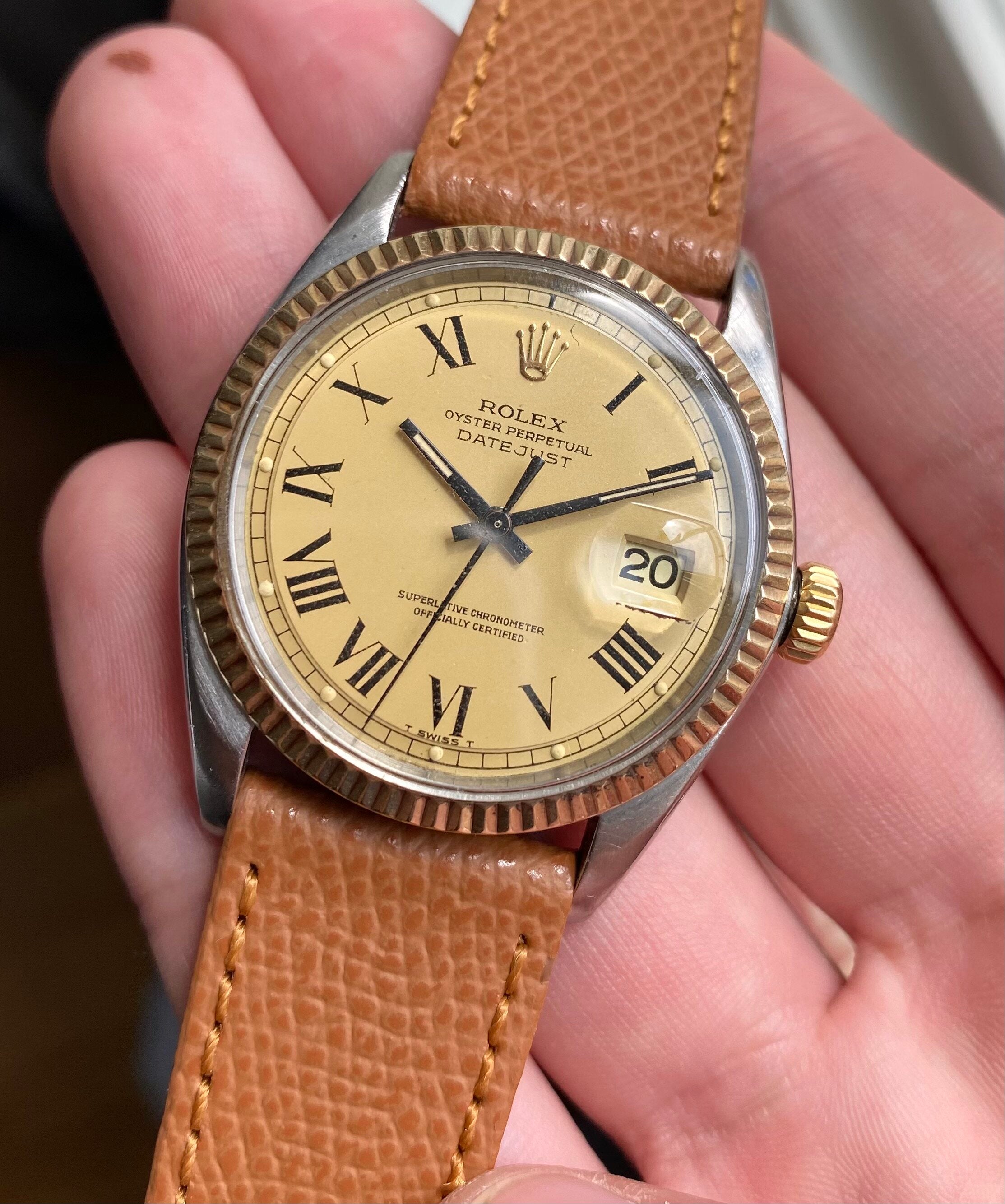 Rolex Datejust ref. 1601 — Yellow "Buckley" Dial