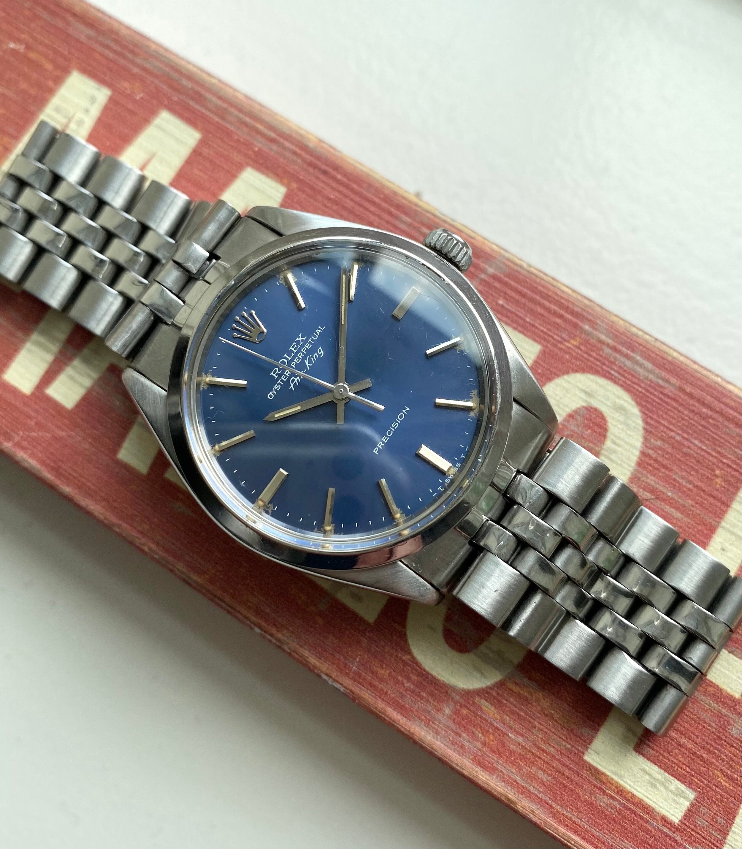 Rolex Air King ref. 5500 — Blue Dial