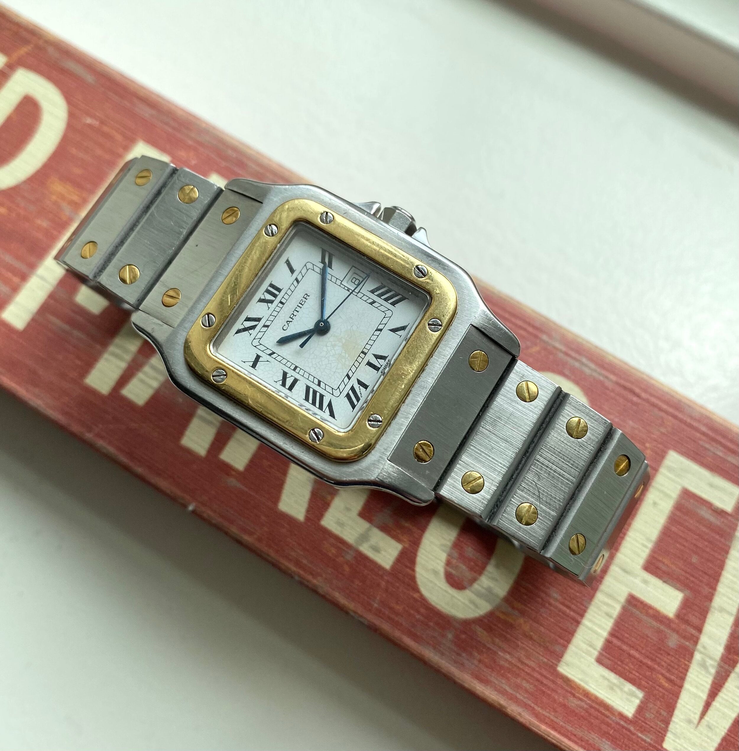 Cartier Santos Two-tone — White Dial