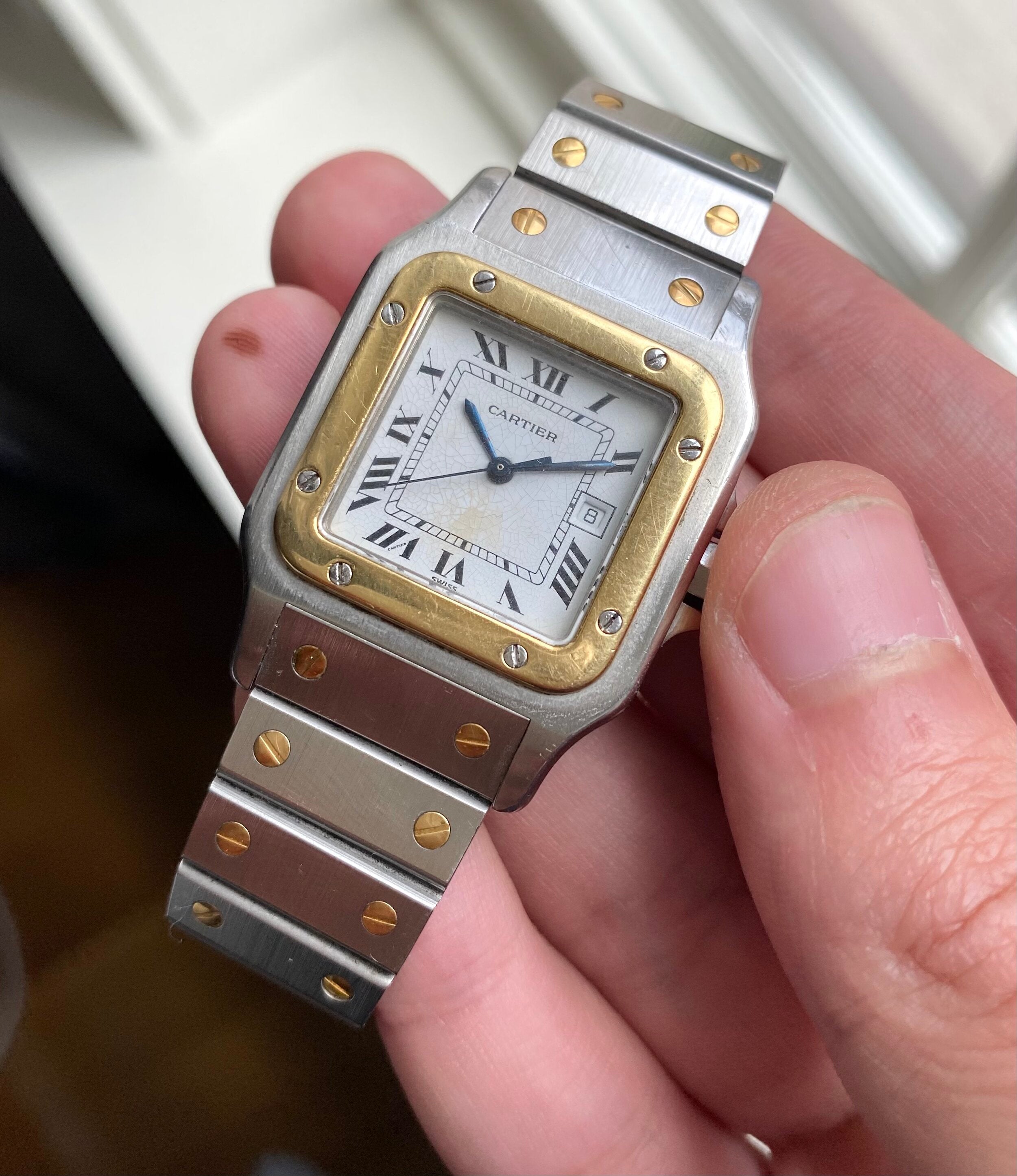 Cartier Santos Two-tone — White Dial