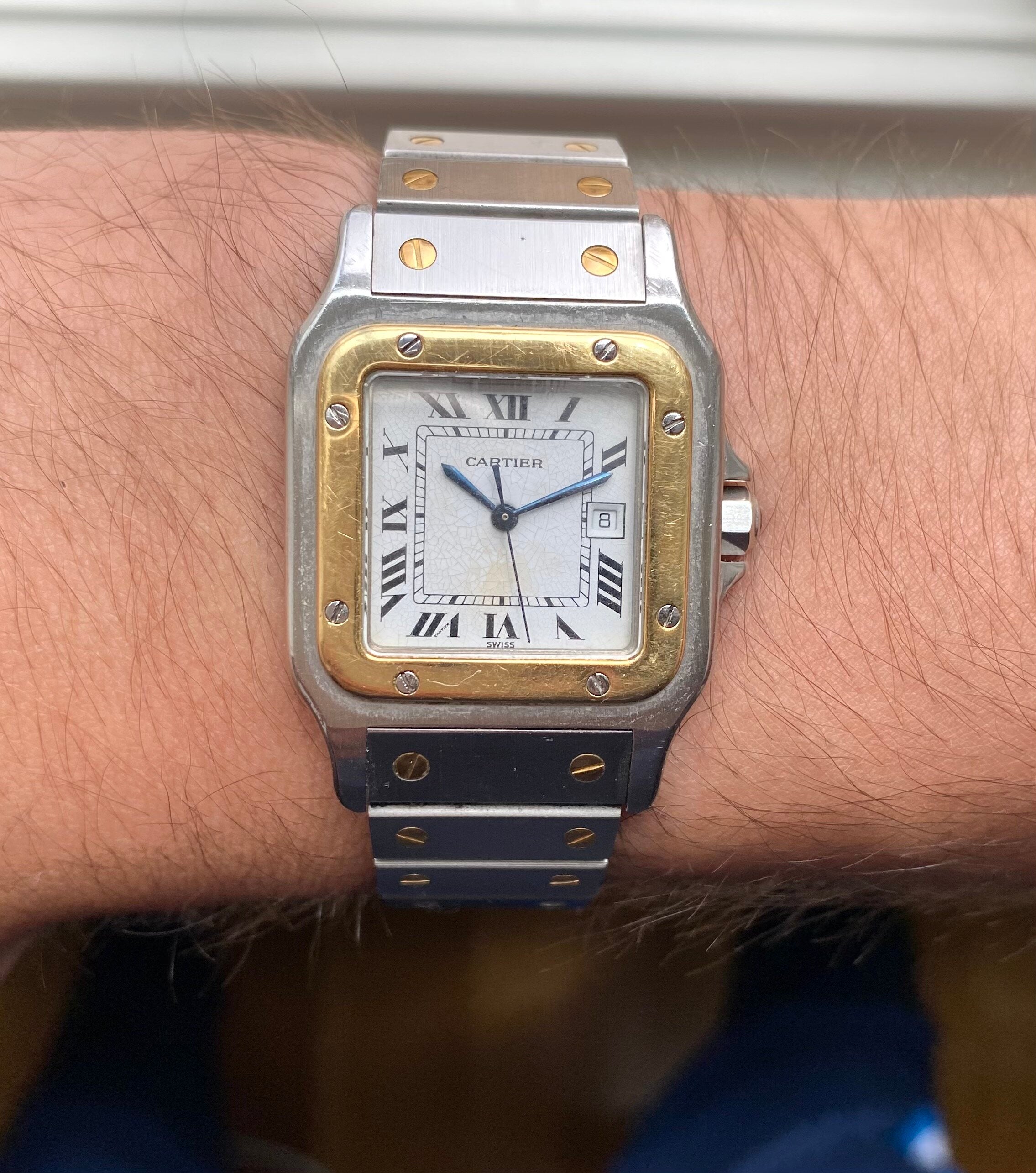 Cartier Santos Two-tone — White Dial