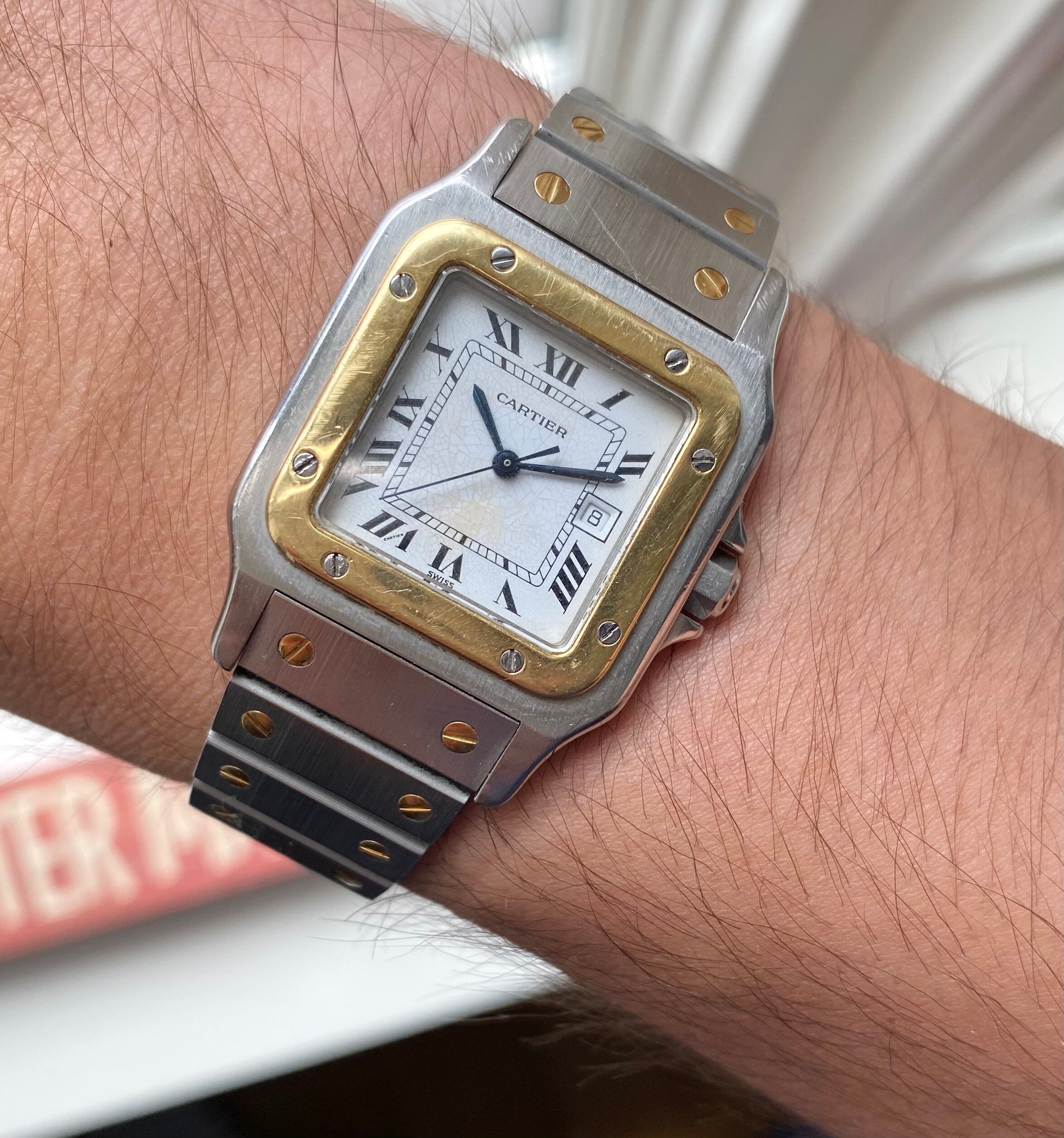 Cartier Santos Two-tone — White Dial