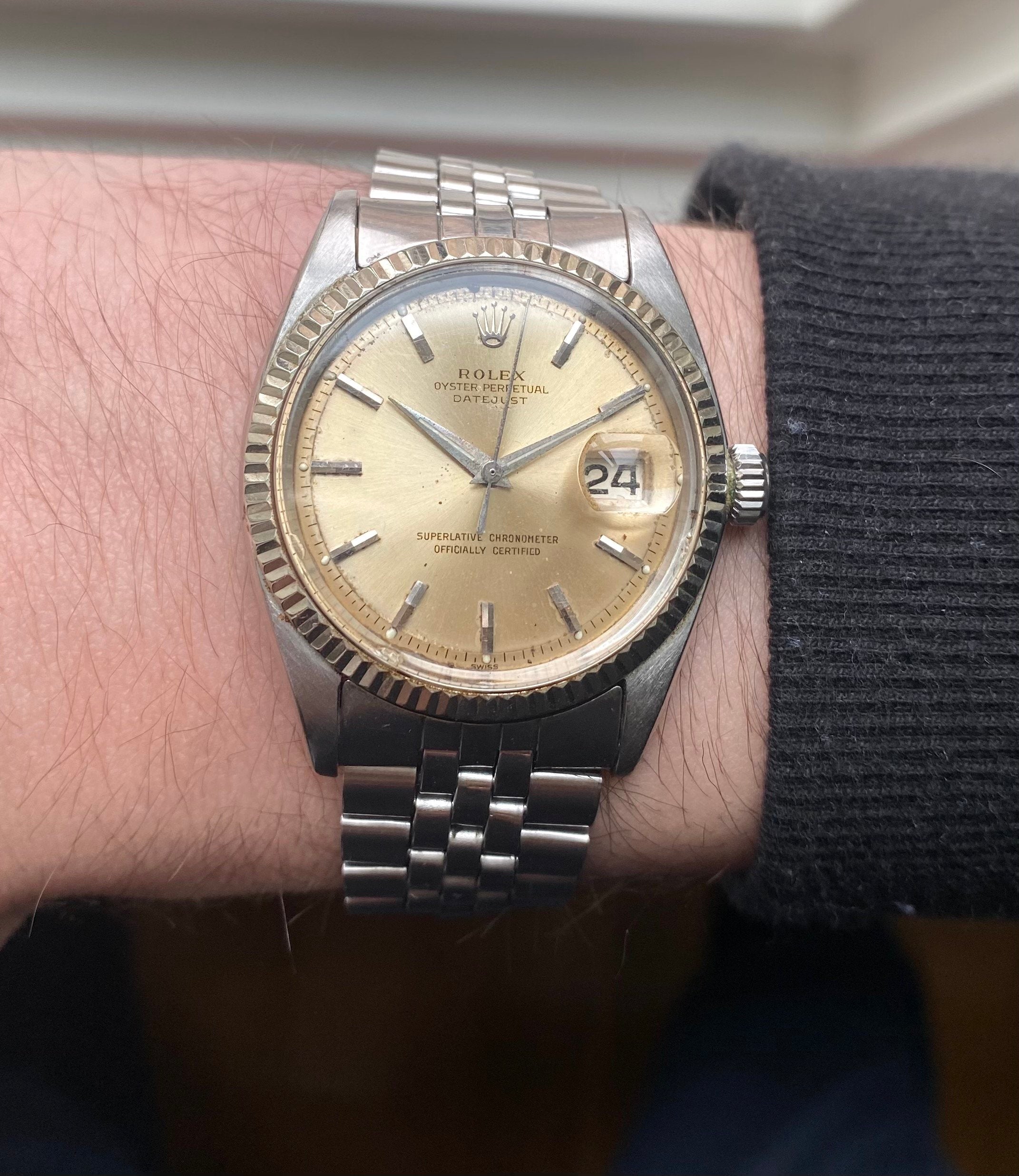 Rolex Datejust ref. 1601 — Patina Dial