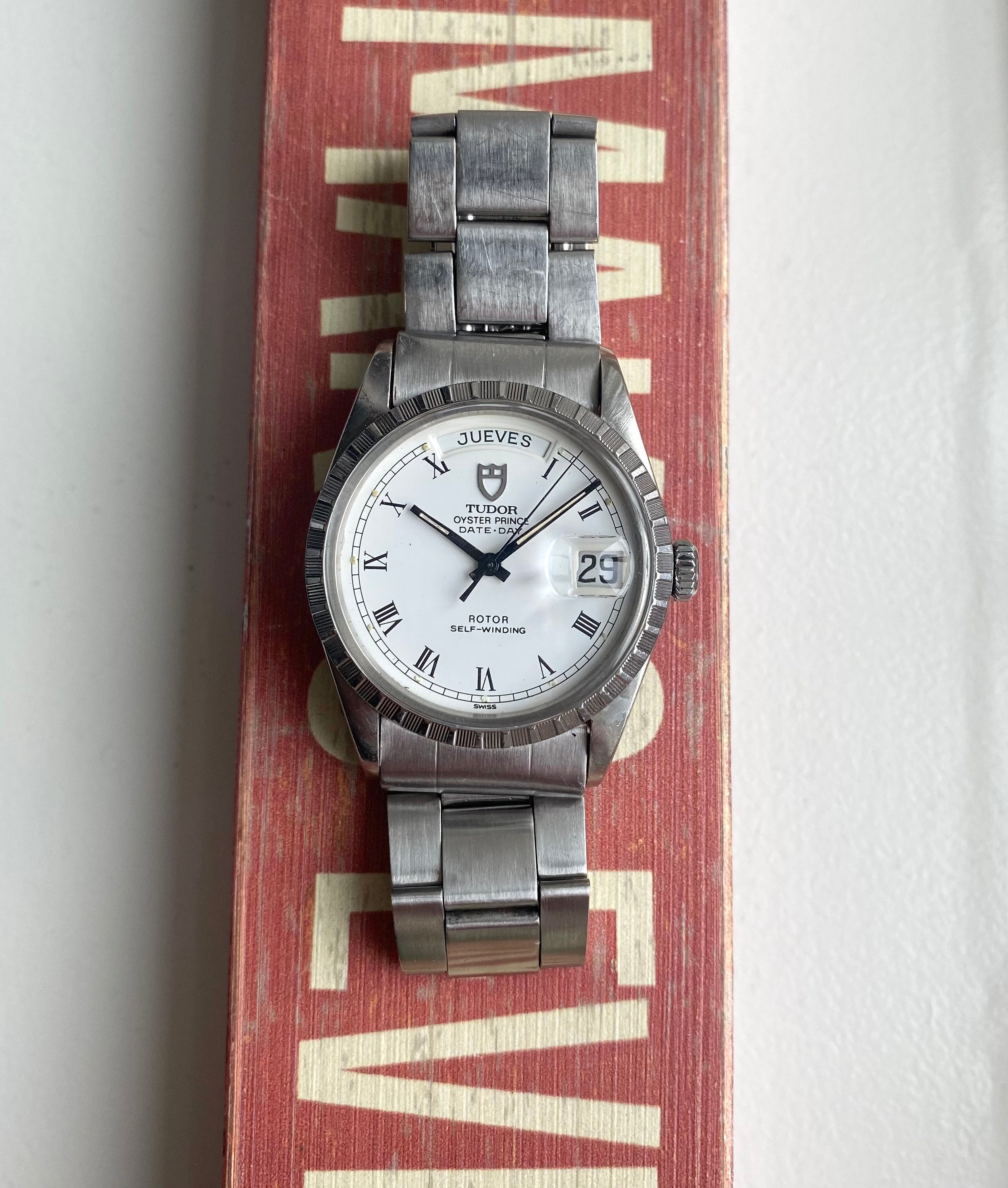 Tudor Date-day — White “Buckley” Dial