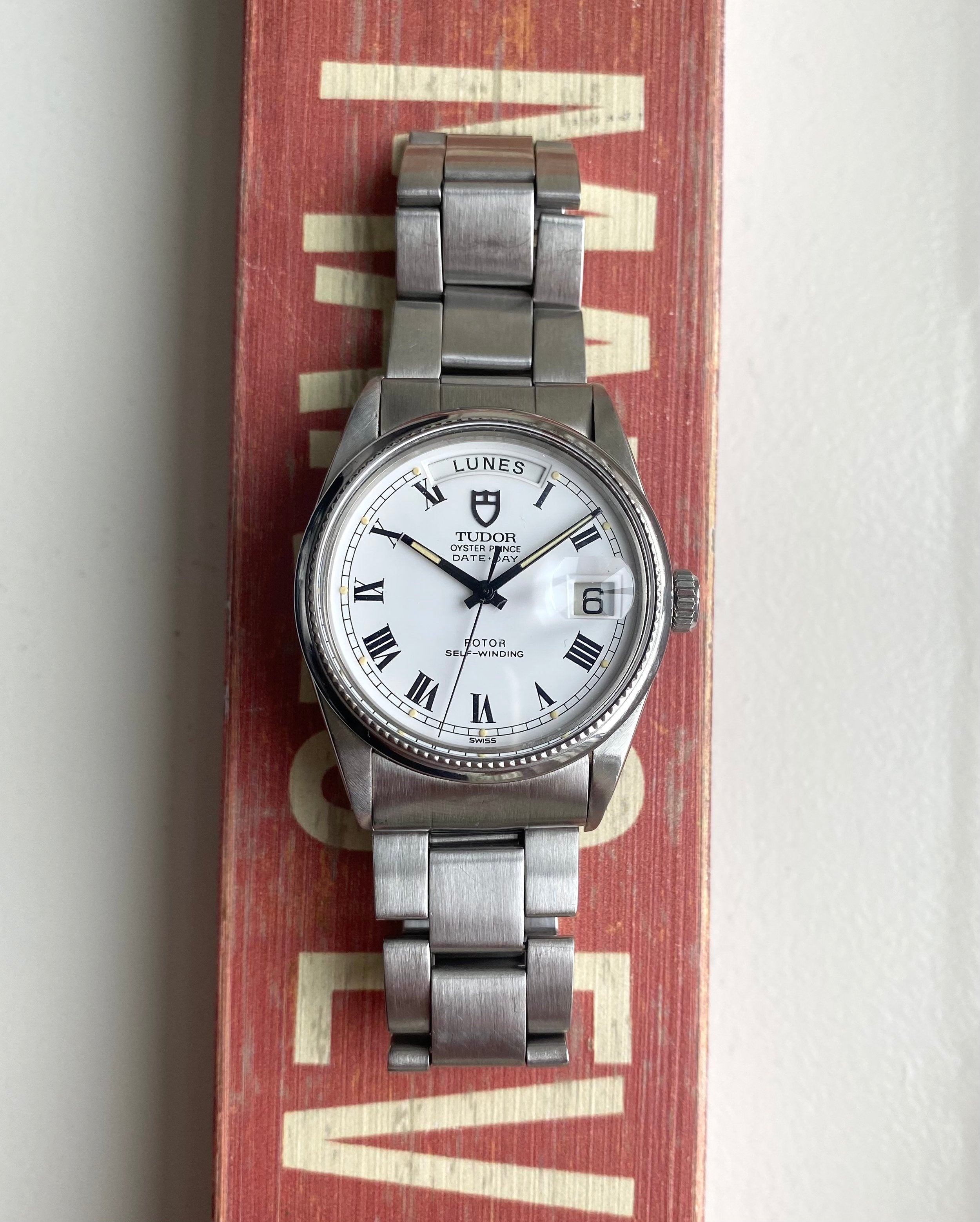 Tudor Date-day — White “Buckley” Dial