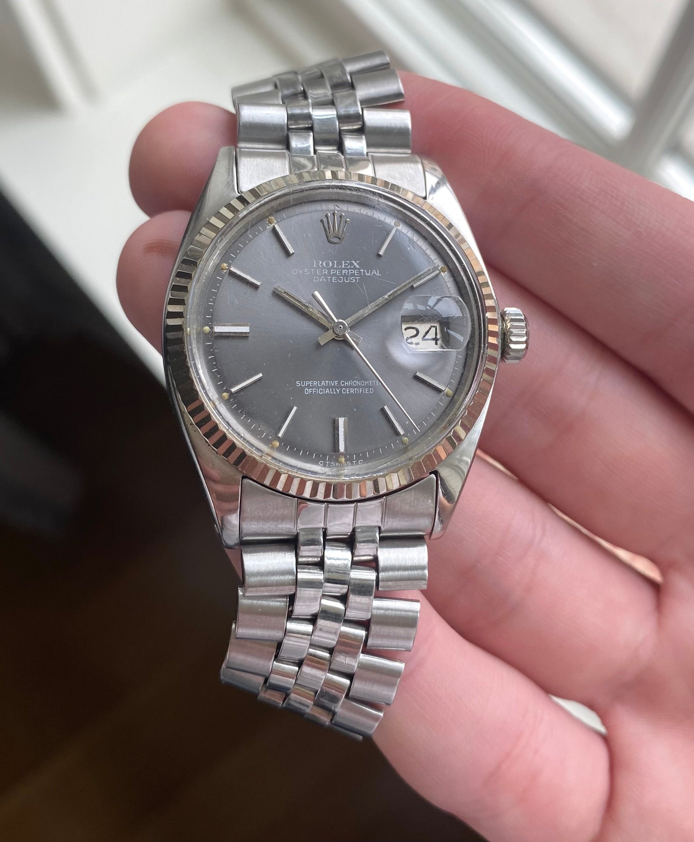 Rolex Datejust ref. 1601 — Grey Sigma Dial