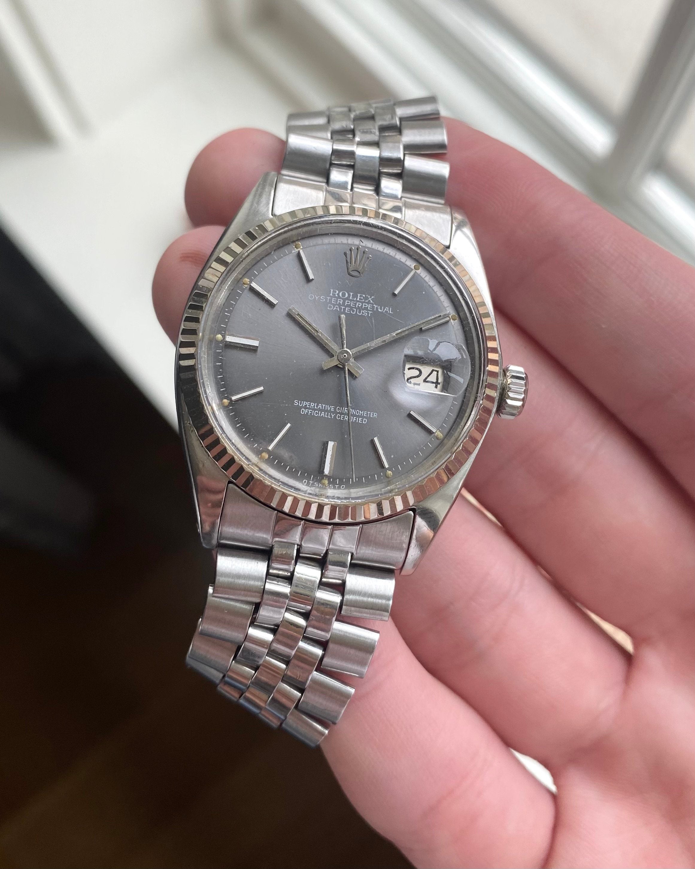 Rolex Datejust ref. 1601 — Grey Sigma Dial