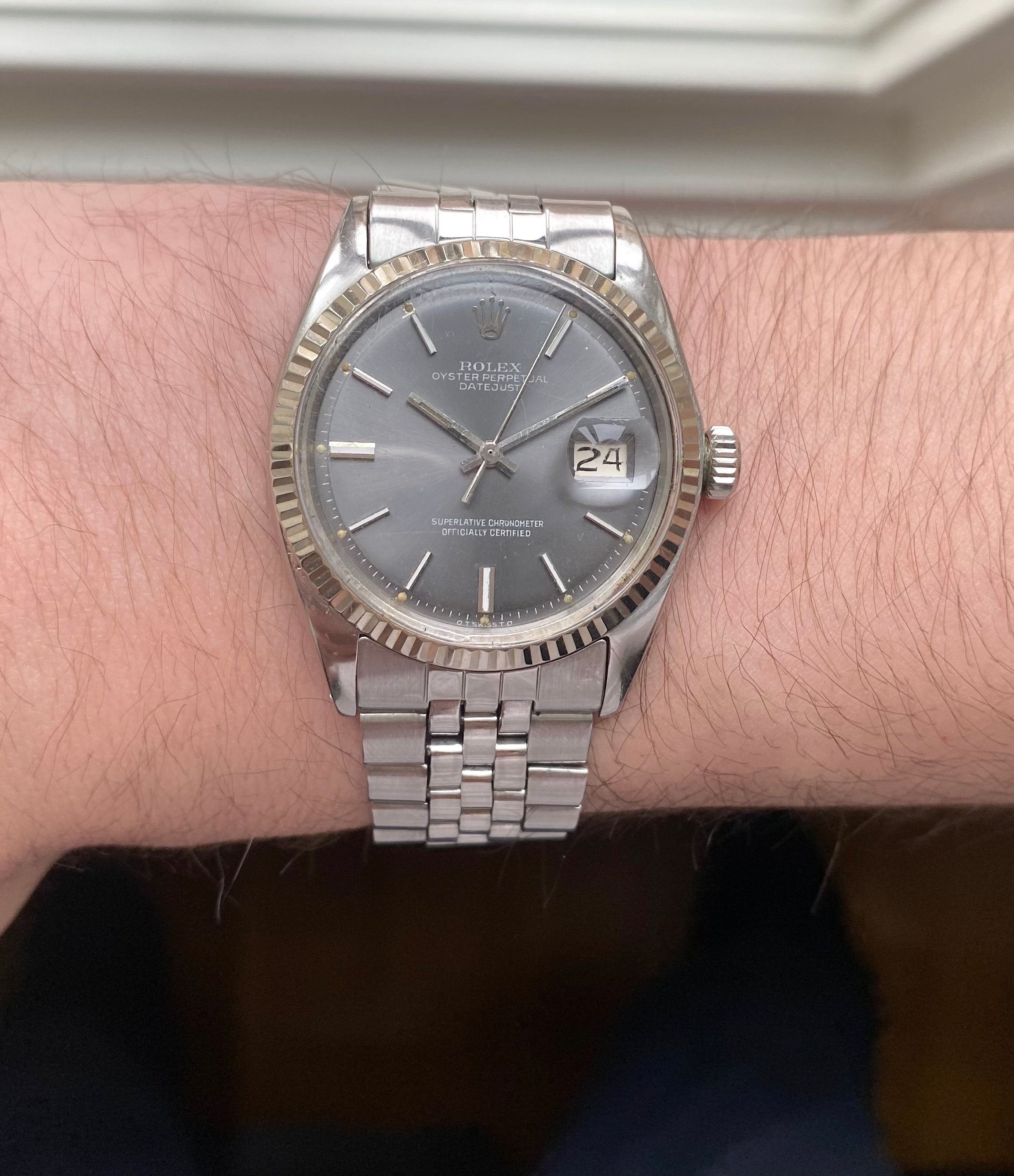 Rolex Datejust ref. 1601 — Grey Sigma Dial