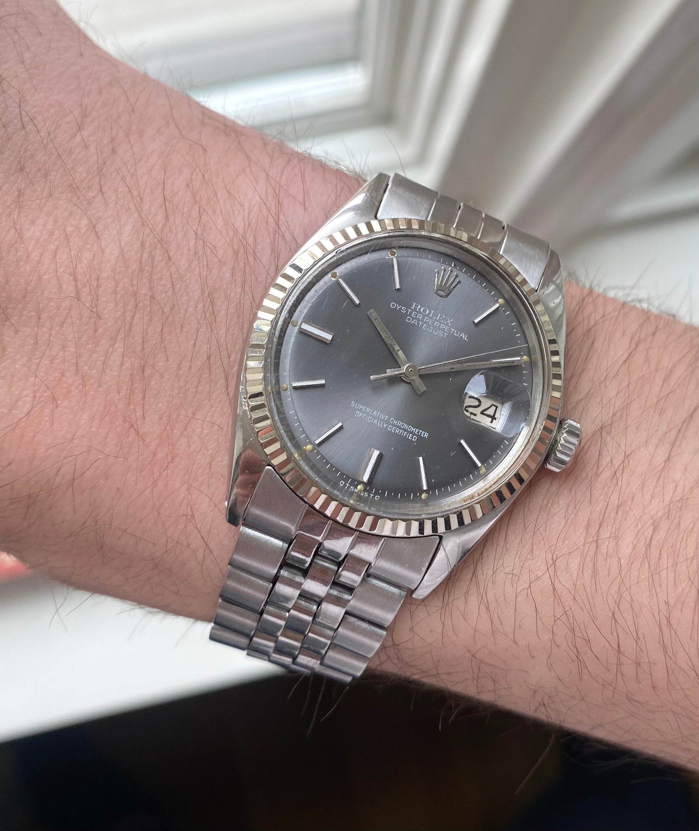 Rolex Datejust ref. 1601 — Grey Sigma Dial