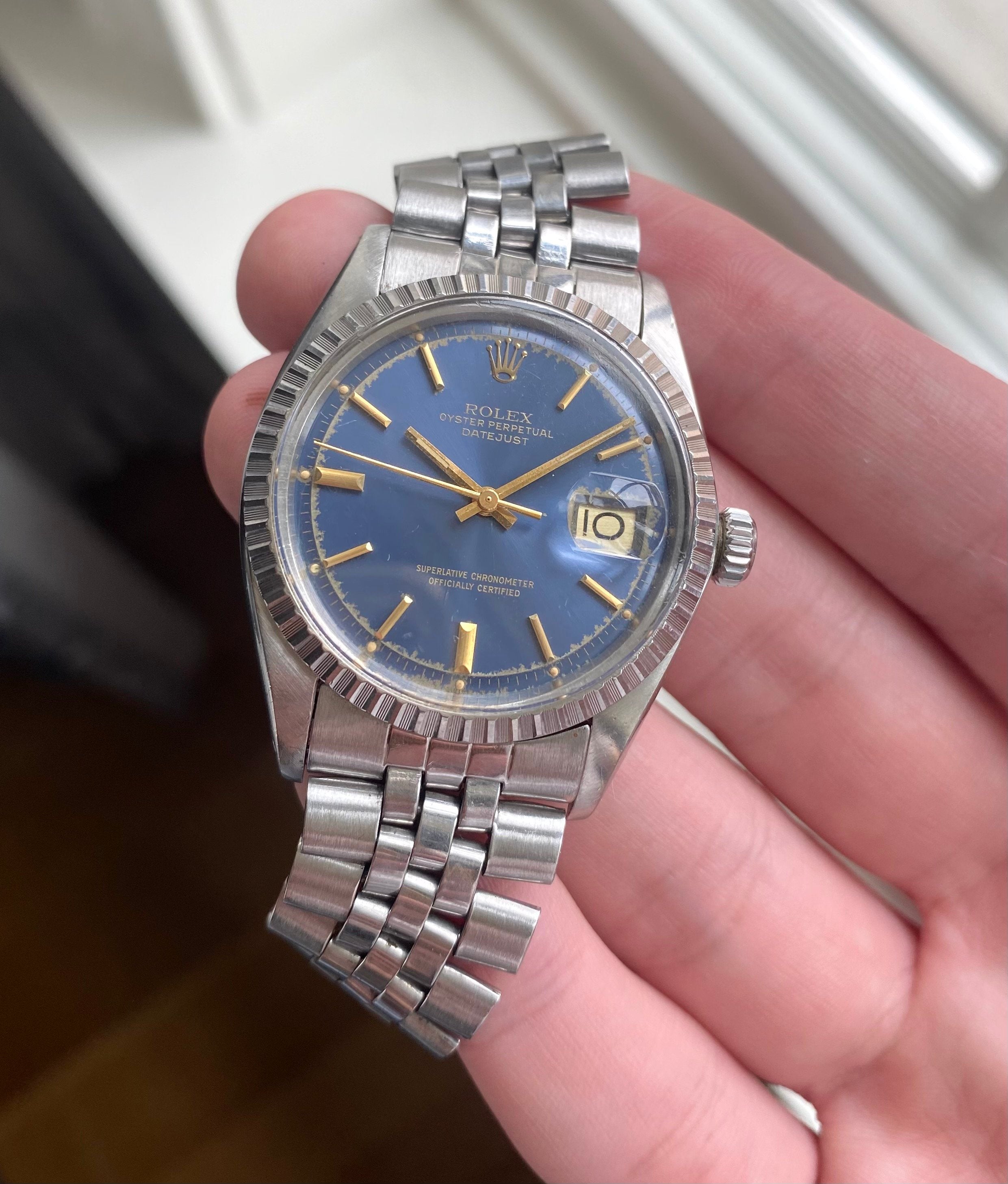 Rolex Datejust ref. 1603 — Blue Dial