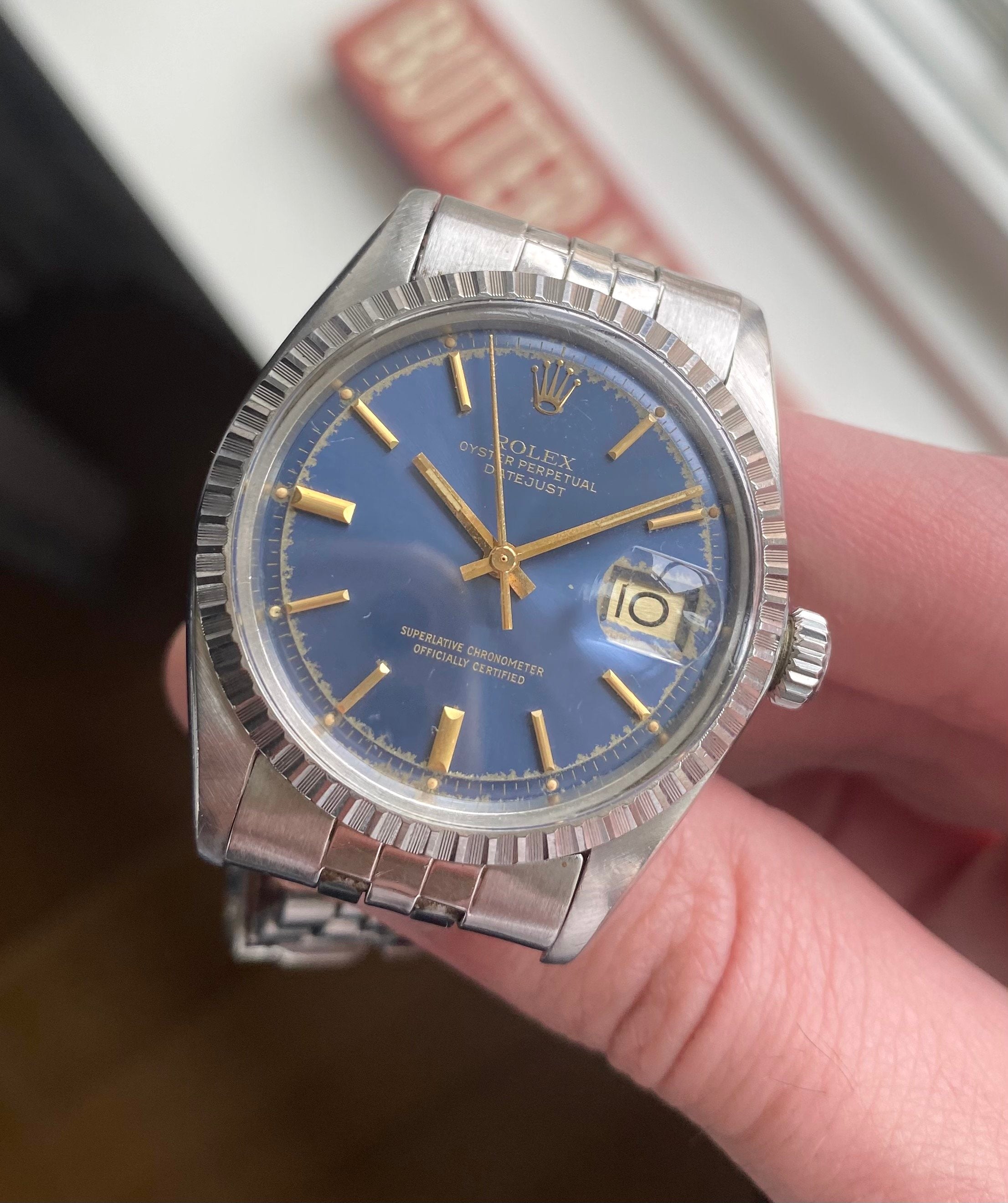 Rolex Datejust ref. 1603 — Blue Dial